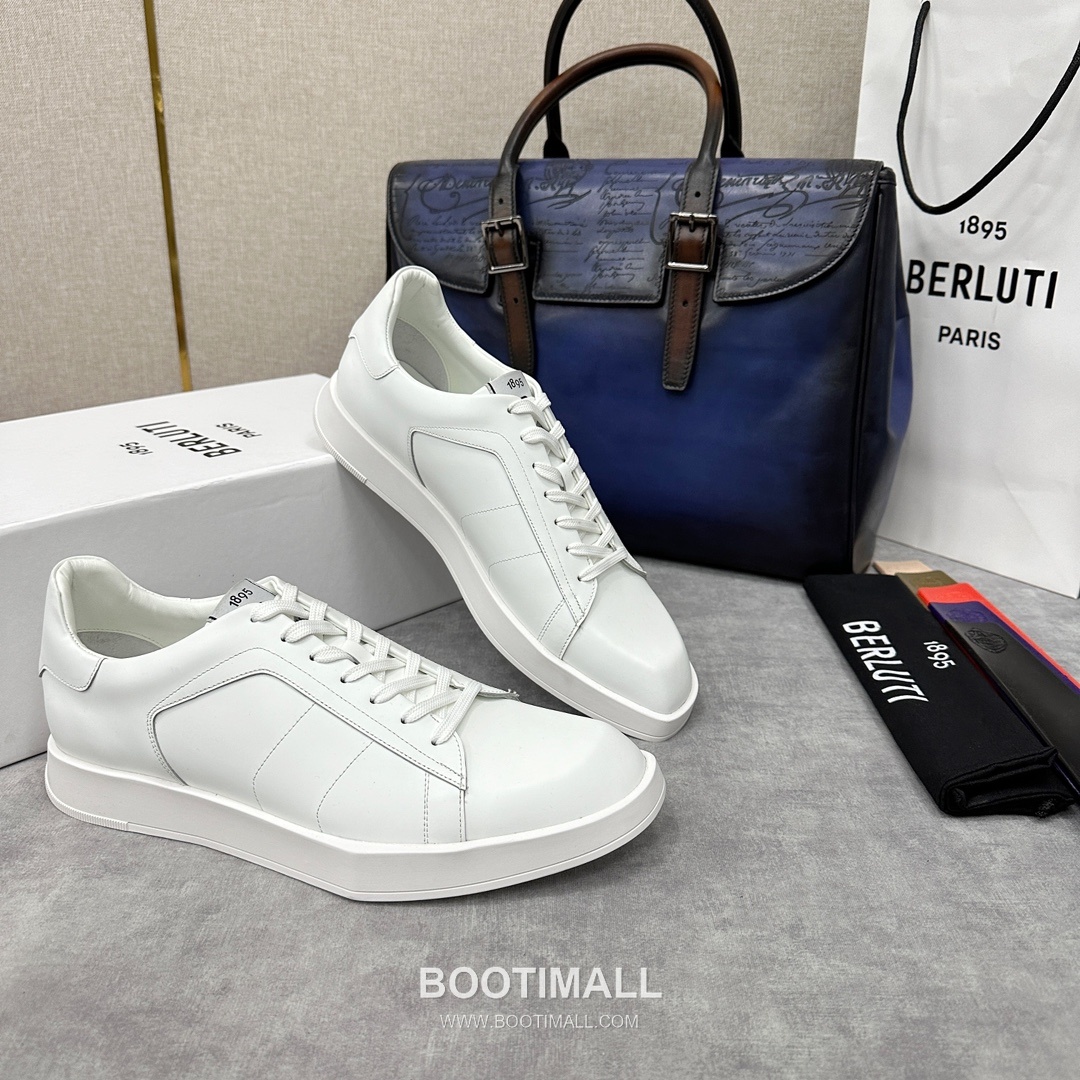 Berluti Stellar Diamond-Cut Trainer Silk Leather White 벨루티 스텔라 다이아몬드 컷 트레이너 실크 레더 화이트 스니커즈 2