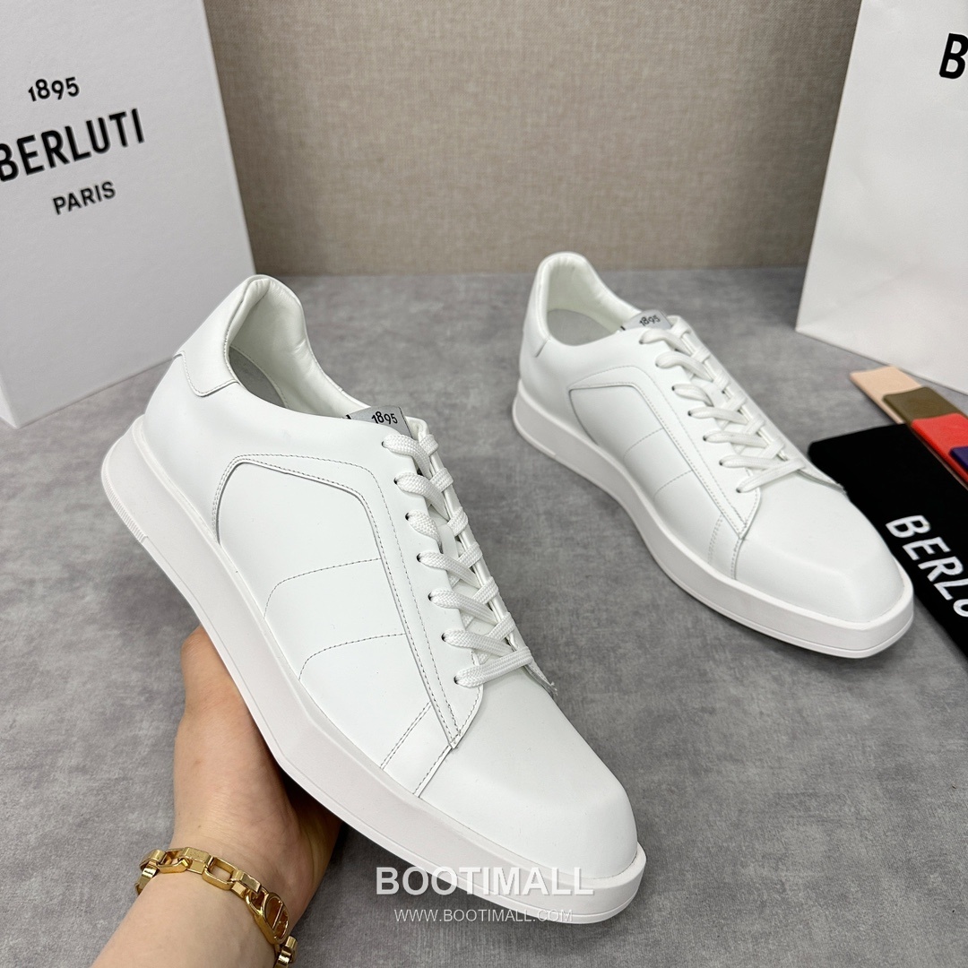 Berluti Stellar Diamond-Cut Trainer Silk Leather White 벨루티 스텔라 다이아몬드 컷 트레이너 실크 레더 화이트 스니커즈 3