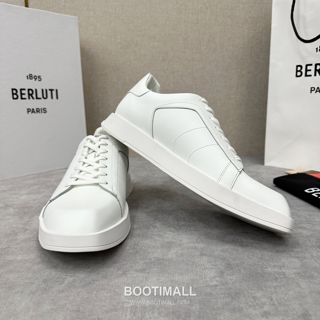 Berluti Stellar Diamond-Cut Trainer Silk Leather White 벨루티 스텔라 다이아몬드 컷 트레이너 실크 레더 화이트 스니커즈 4