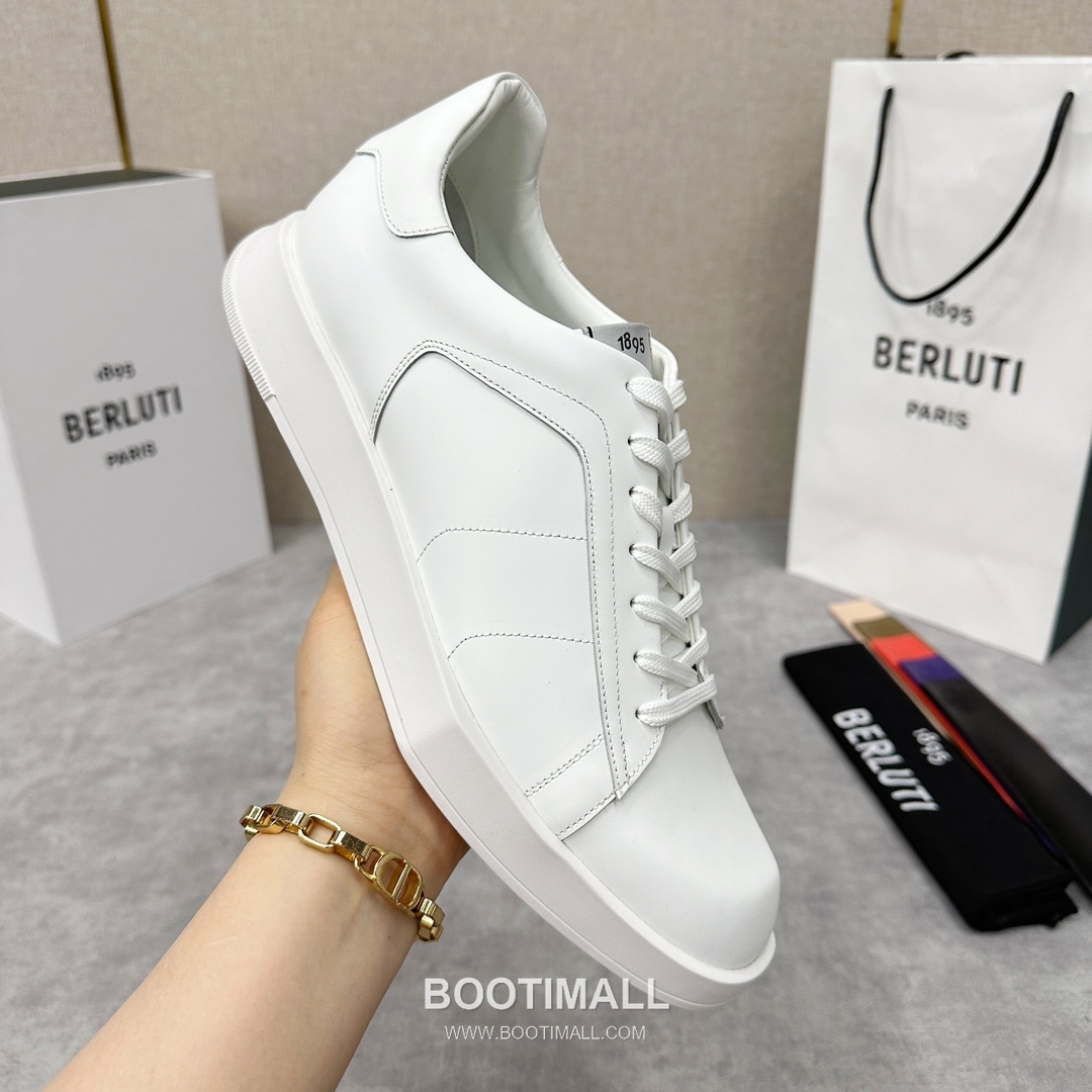 Berluti Stellar Diamond-Cut Trainer Silk Leather White 벨루티 스텔라 다이아몬드 컷 트레이너 실크 레더 화이트 스니커즈 6