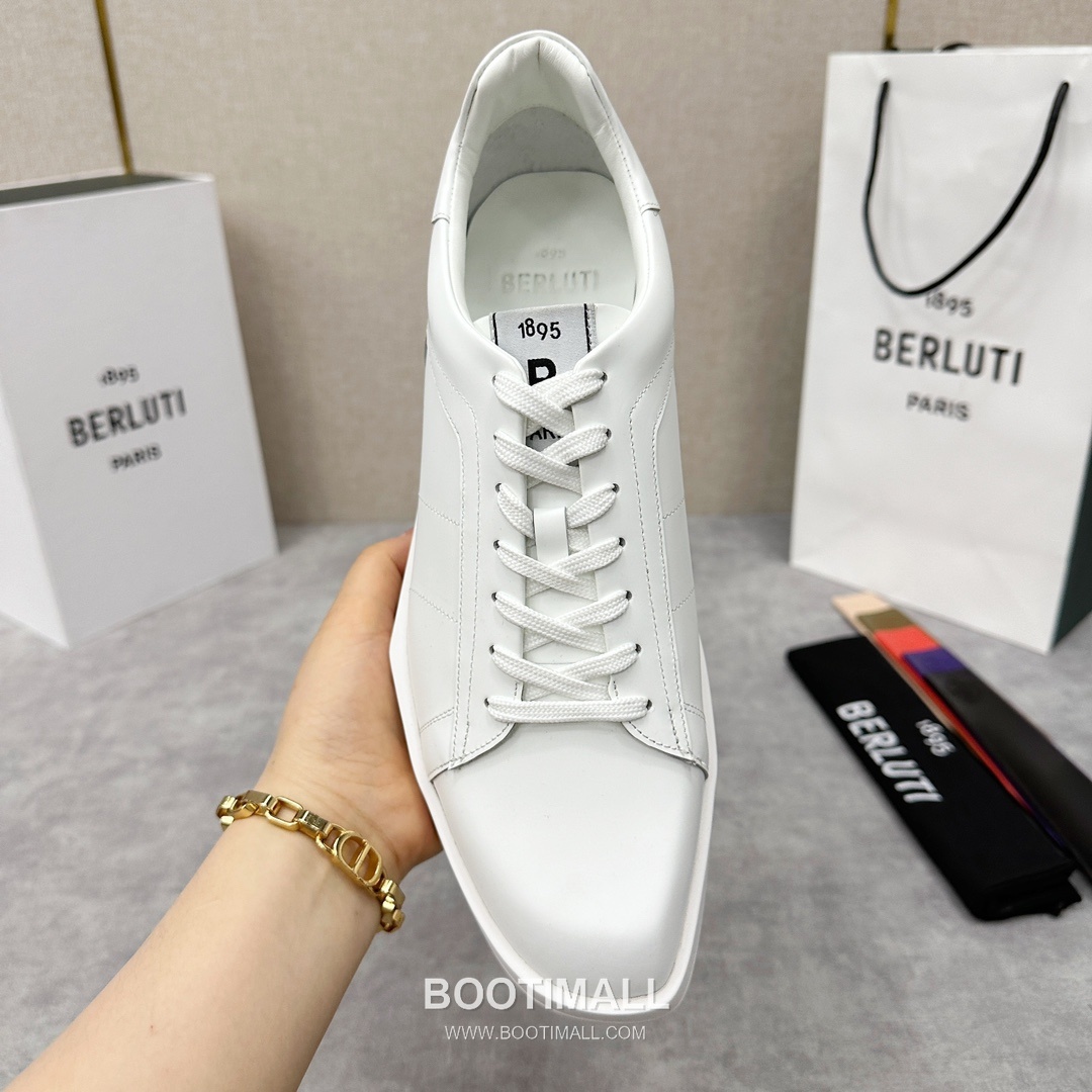 Berluti Stellar Diamond-Cut Trainer Silk Leather White 벨루티 스텔라 다이아몬드 컷 트레이너 실크 레더 화이트 스니커즈 7