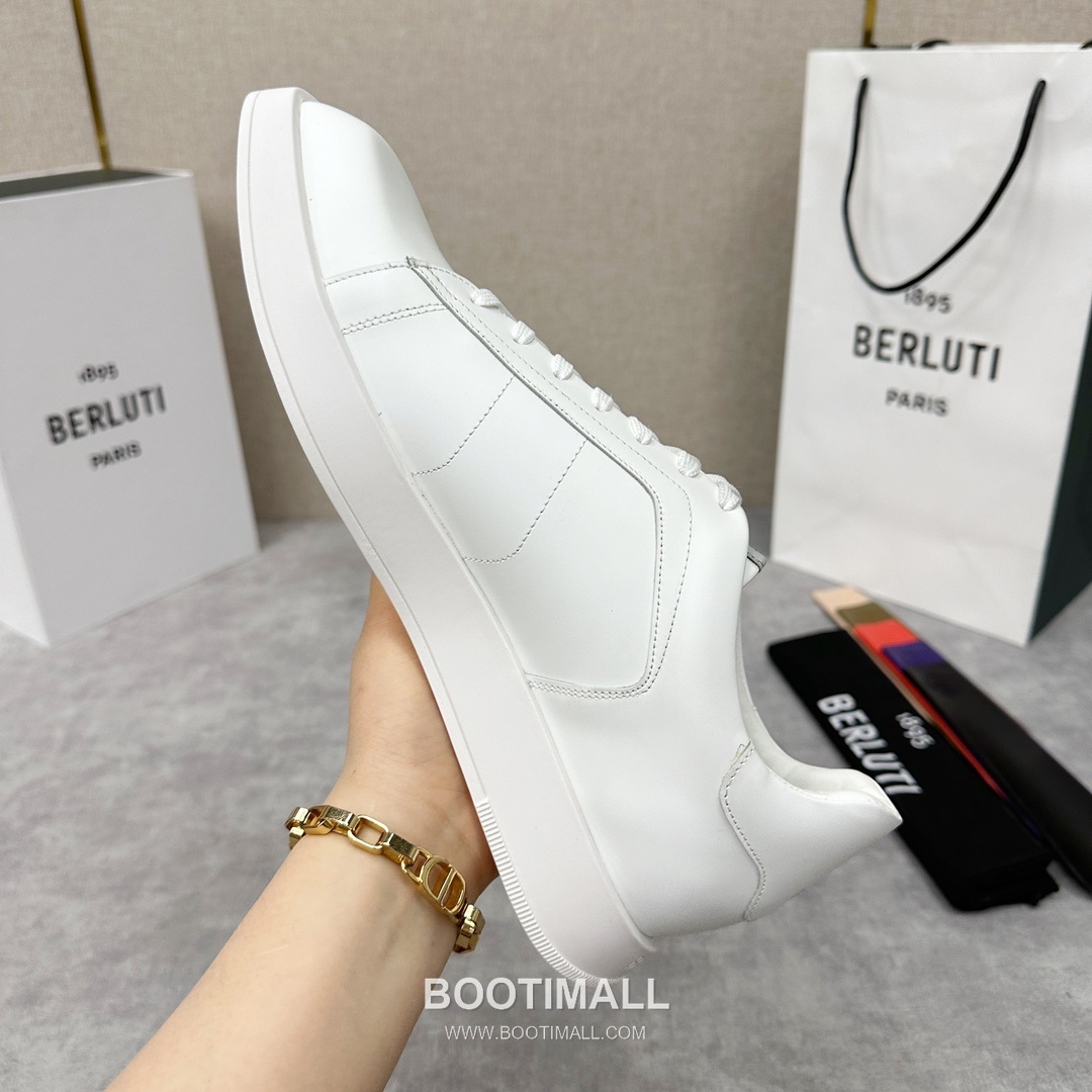 Berluti Stellar Diamond-Cut Trainer Silk Leather White 벨루티 스텔라 다이아몬드 컷 트레이너 실크 레더 화이트 스니커즈 8