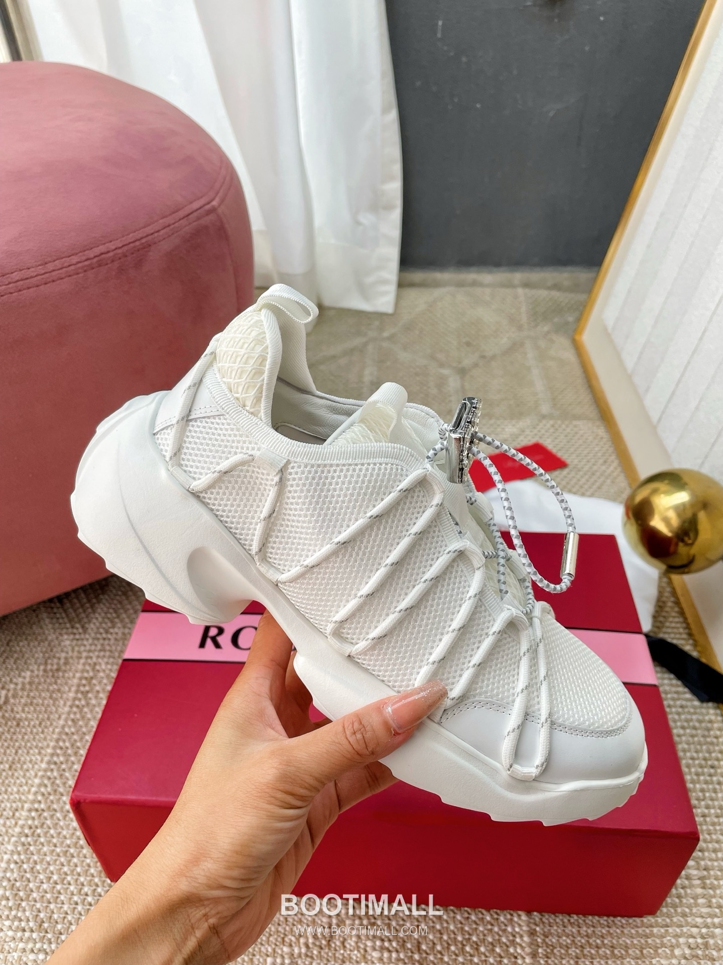 Prada Viv Run Crystal Buckle Mesh Lambskin Black Sneakers 프라다 비브 런 크리스털 버클 메쉬 양가죽 블랙 스니커즈 5