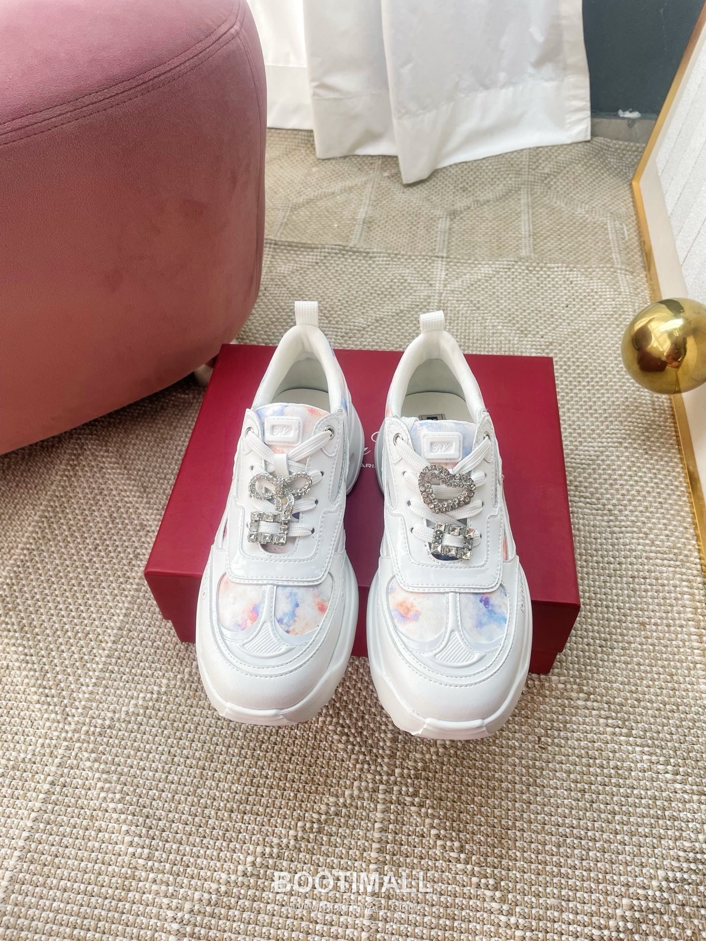 Prada Viv Run Crystal Buckle Mesh Lambskin Black Sneakers 프라다 비브 런 크리스털 버클 메쉬 양가죽 블랙 스니커즈 1