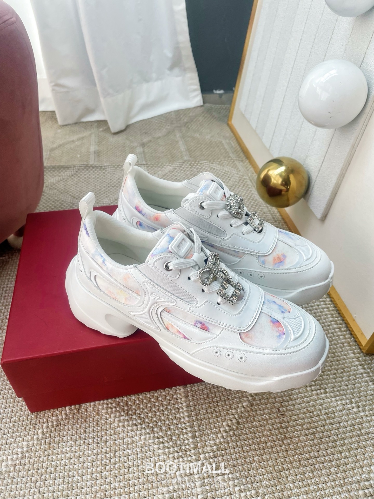 Prada Viv Run Crystal Buckle Mesh Lambskin Black Sneakers 프라다 비브 런 크리스털 버클 메쉬 양가죽 블랙 스니커즈 2