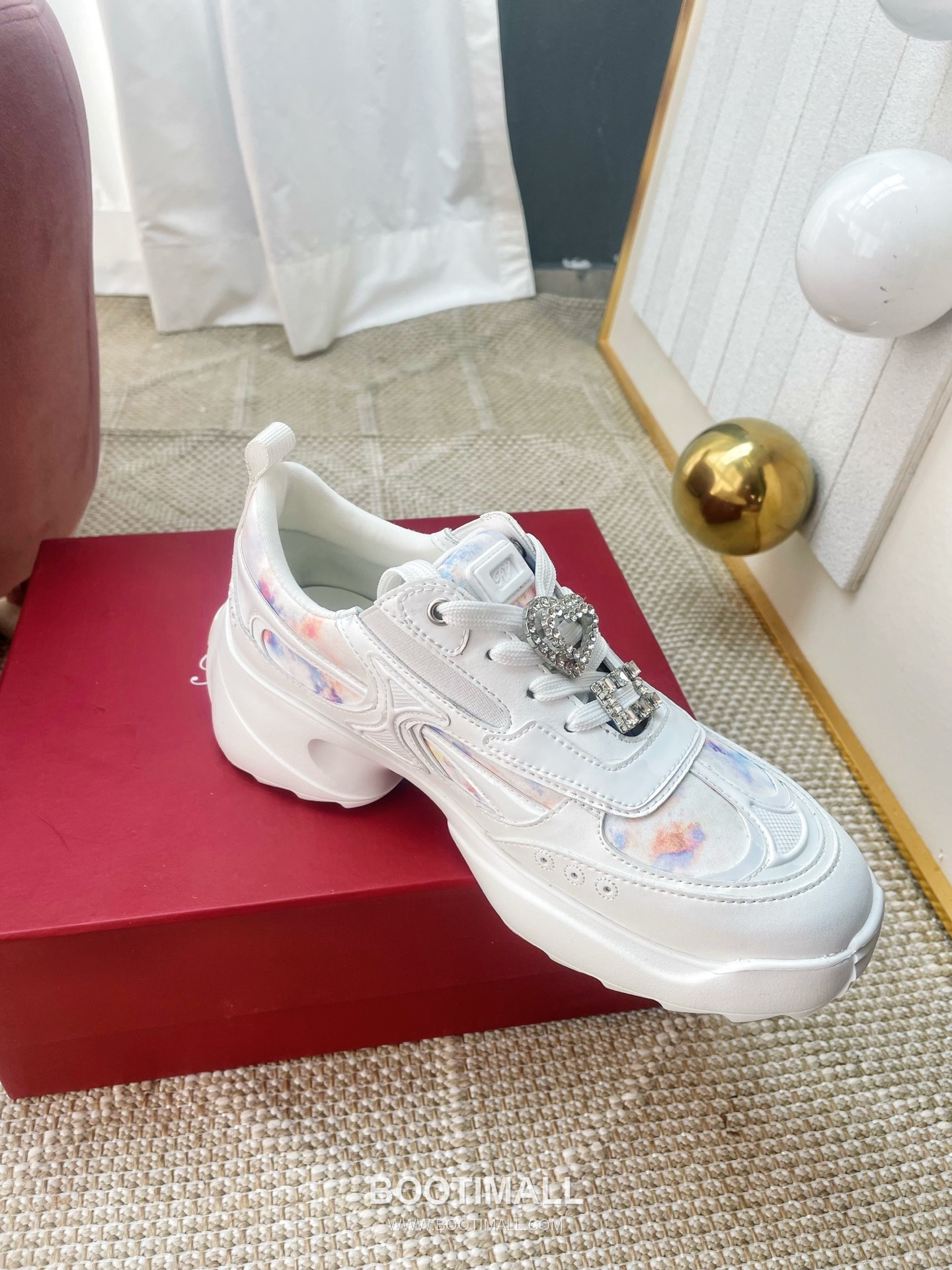 Prada Viv Run Crystal Buckle Mesh Lambskin Black Sneakers 프라다 비브 런 크리스털 버클 메쉬 양가죽 블랙 스니커즈 4