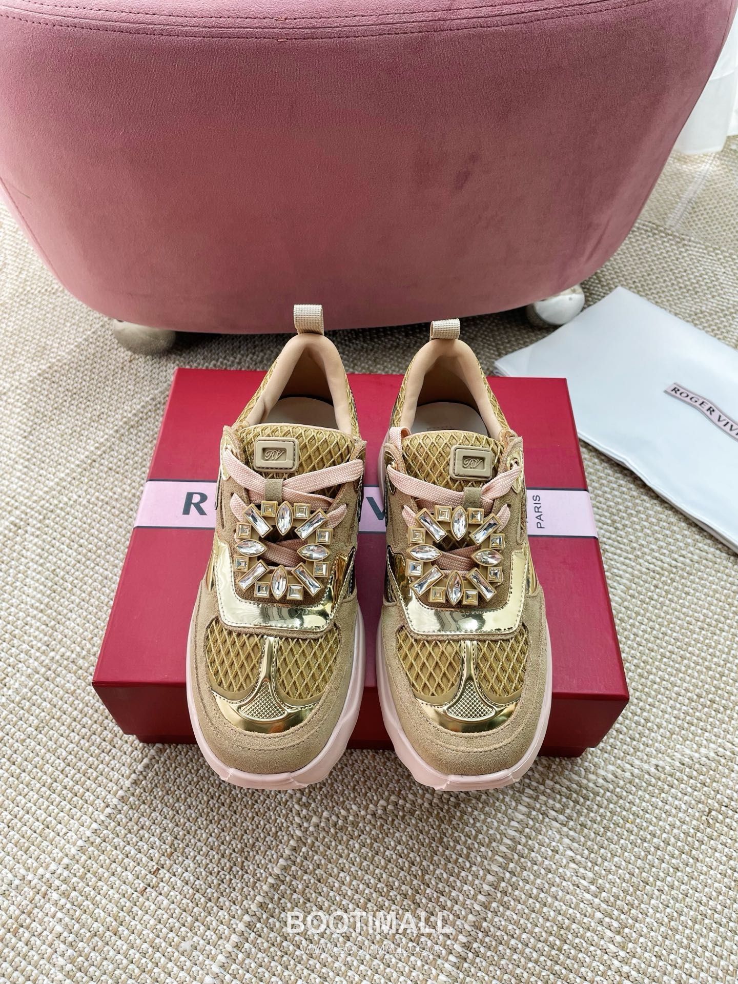 Prada Viv Run Crystal Buckle Mesh Lambskin Black Sneakers 프라다 비브 런 크리스털 버클 메쉬 양가죽 블랙 스니커즈 1