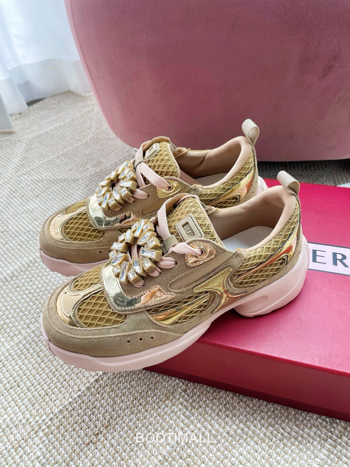 Prada Viv Run Crystal Buckle Mesh Lambskin Black Sneakers 프라다 비브 런 크리스털 버클 메쉬 양가죽 블랙 스니커즈 3