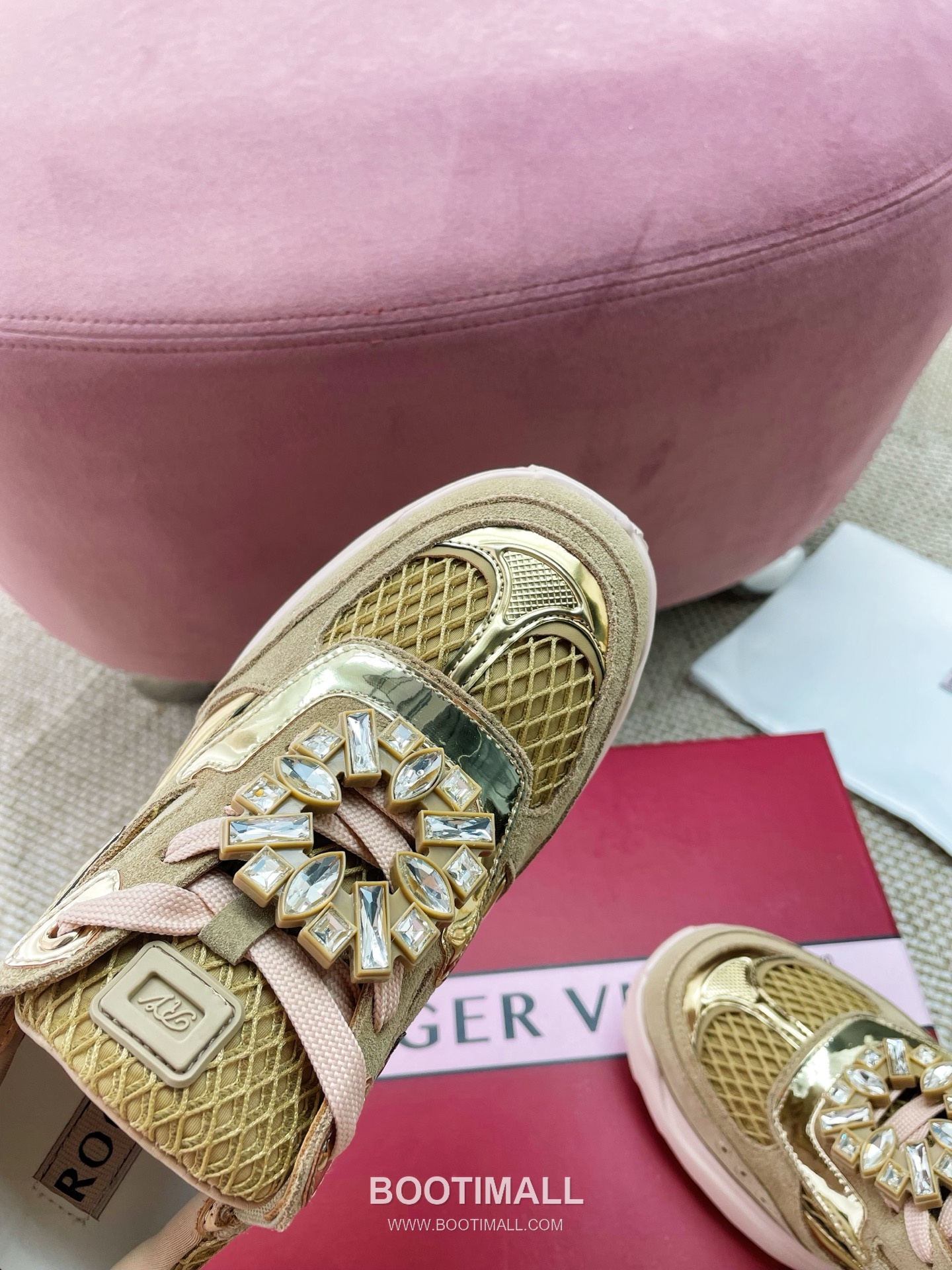 Prada Viv Run Crystal Buckle Mesh Lambskin Black Sneakers 프라다 비브 런 크리스털 버클 메쉬 양가죽 블랙 스니커즈 7