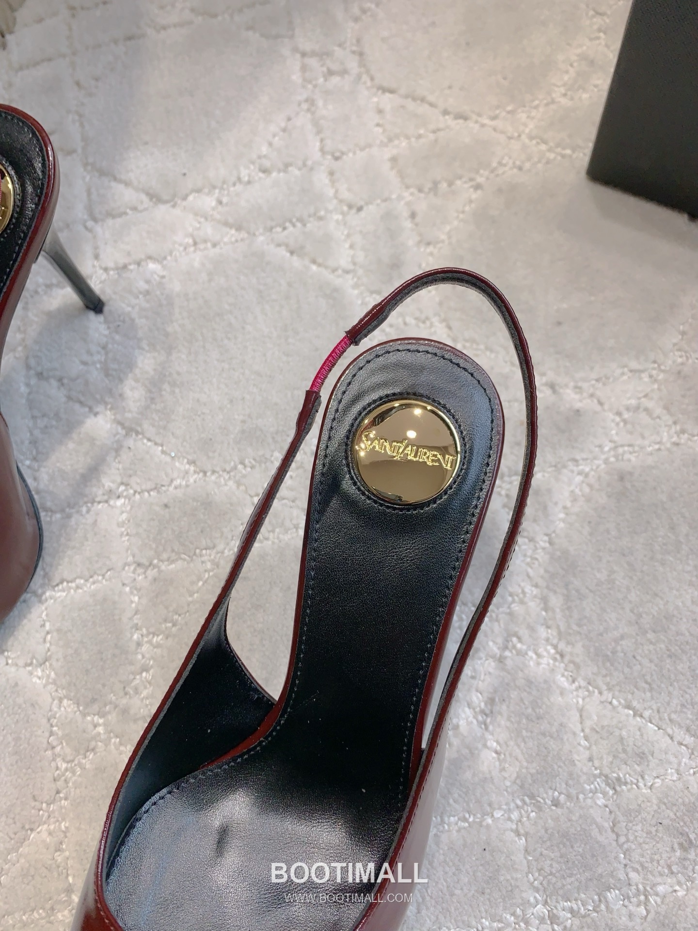 Saint Laurent Logo Slingback Square-Toe Pump Calfskin 생로랑 로고 슬링백 스퀘어토 펌프스 카프스킨 7