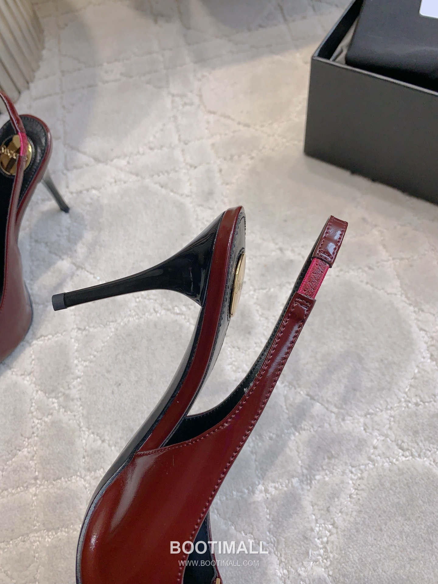 Saint Laurent Logo Slingback Square-Toe Pump Calfskin 생로랑 로고 슬링백 스퀘어토 펌프스 카프스킨 9