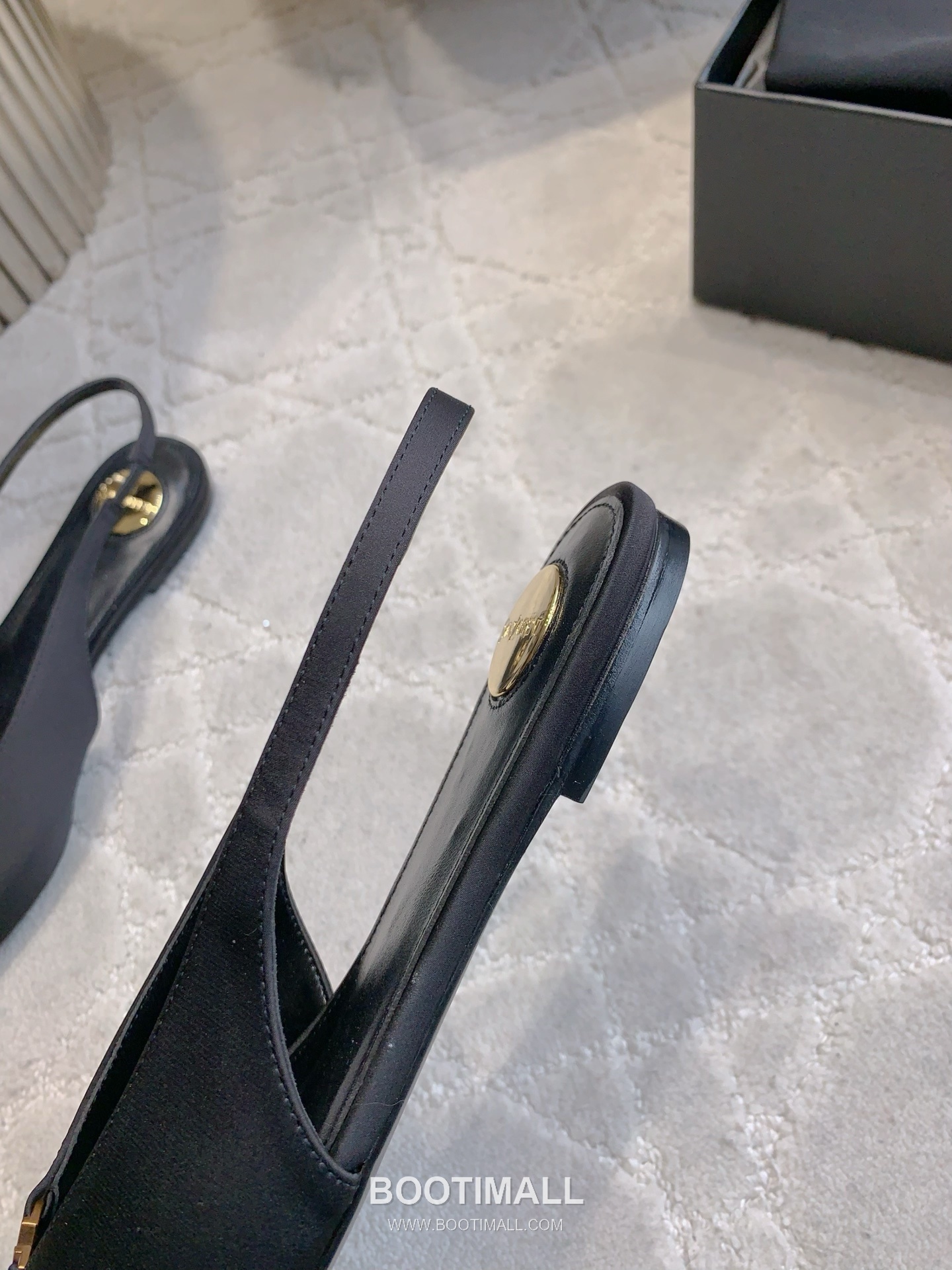 Saint Laurent Logo Slingback Pump Calfskin Black 생로랑 로고 슬링백 펌프스 송아지가죽 블랙 8