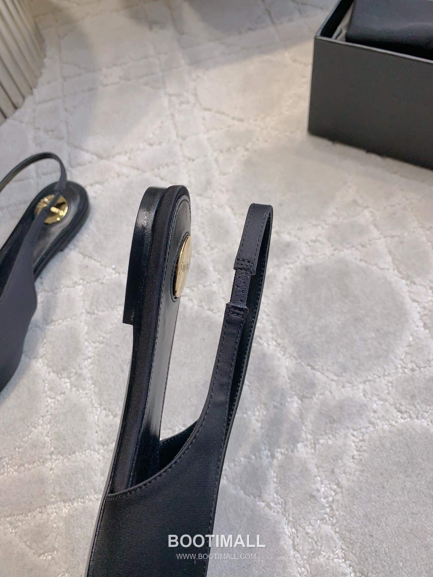 Saint Laurent Logo Slingback Pump Calfskin Black 생로랑 로고 슬링백 펌프스 송아지가죽 블랙 9