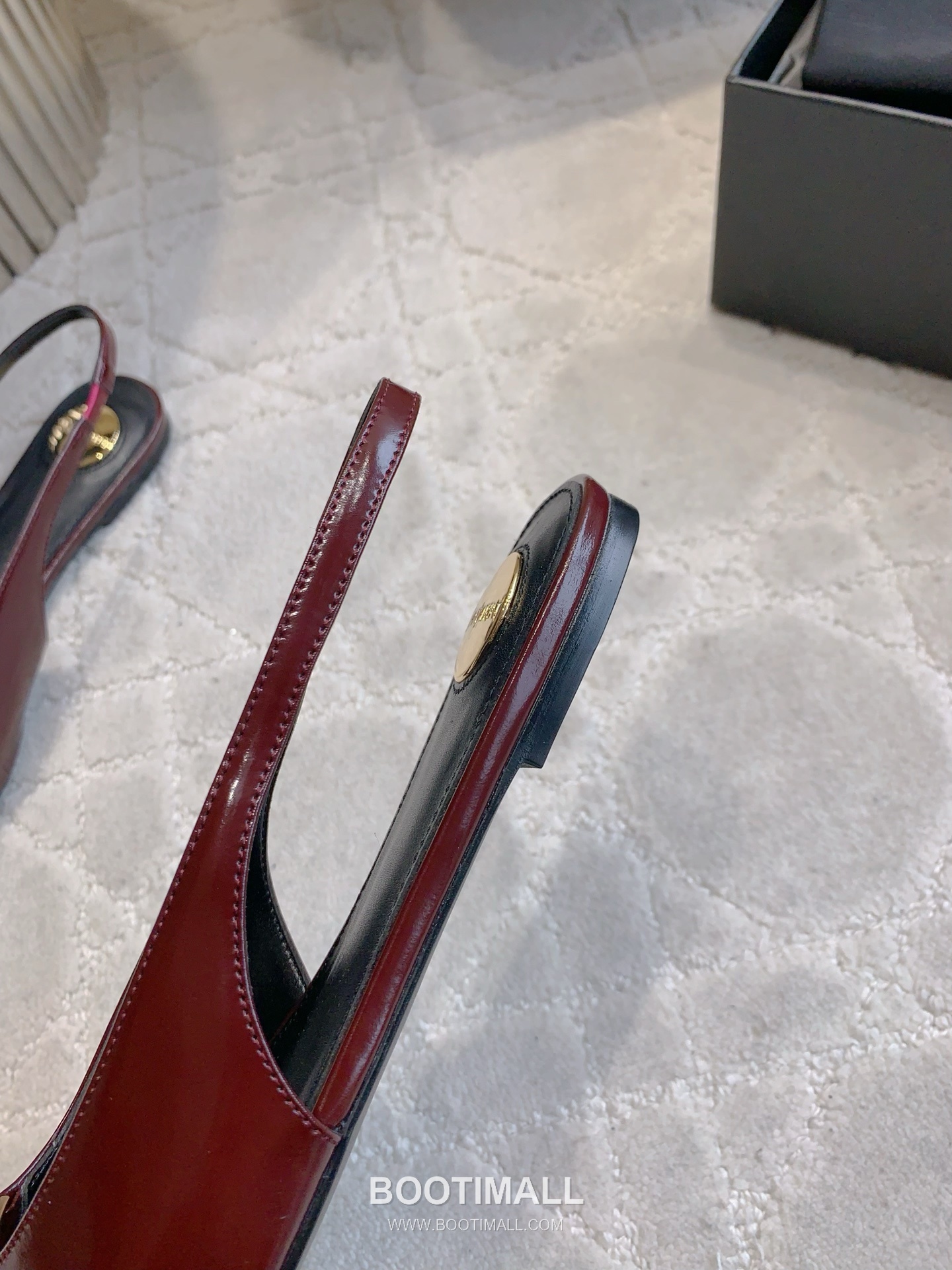 Saint Laurent Logo Slingback Pump Calfskin Black 생로랑 로고 슬링백 펌프스 송아지가죽 블랙 8