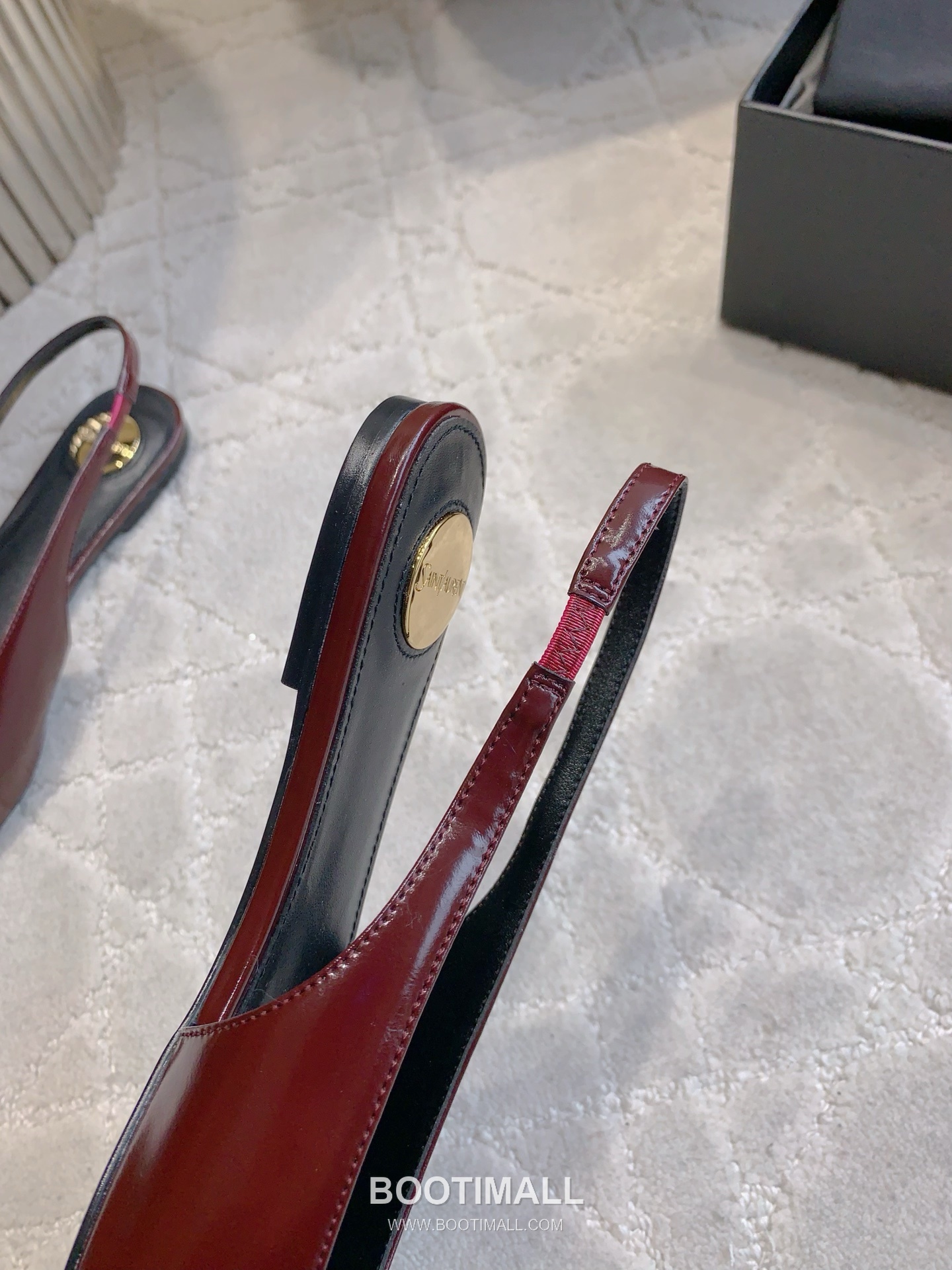 Saint Laurent Logo Slingback Pump Calfskin Black 생로랑 로고 슬링백 펌프스 송아지가죽 블랙 9