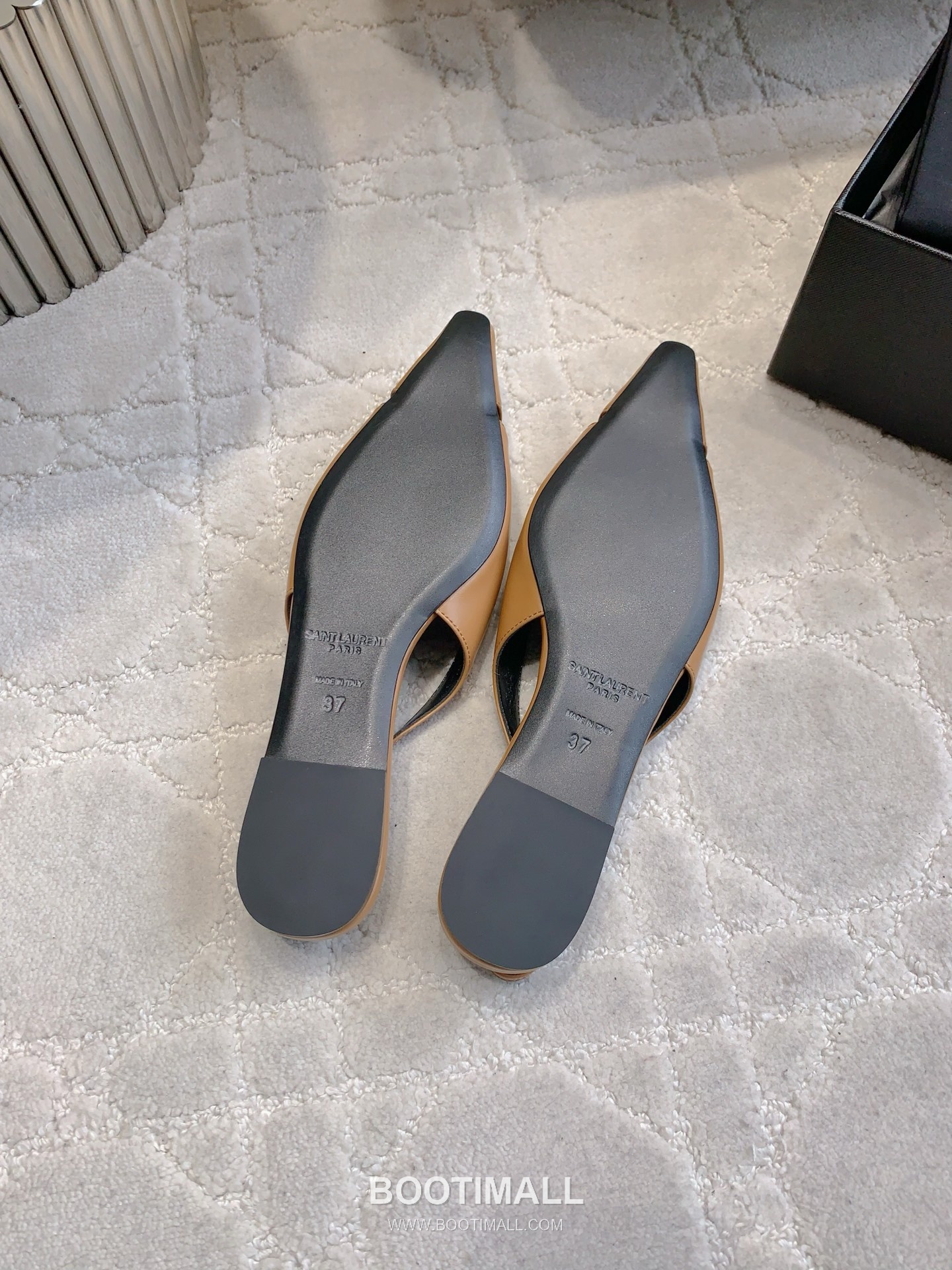 Saint Laurent Logo Slingback Pump Calfskin Black 생로랑 로고 슬링백 펌프스 송아지가죽 블랙 5