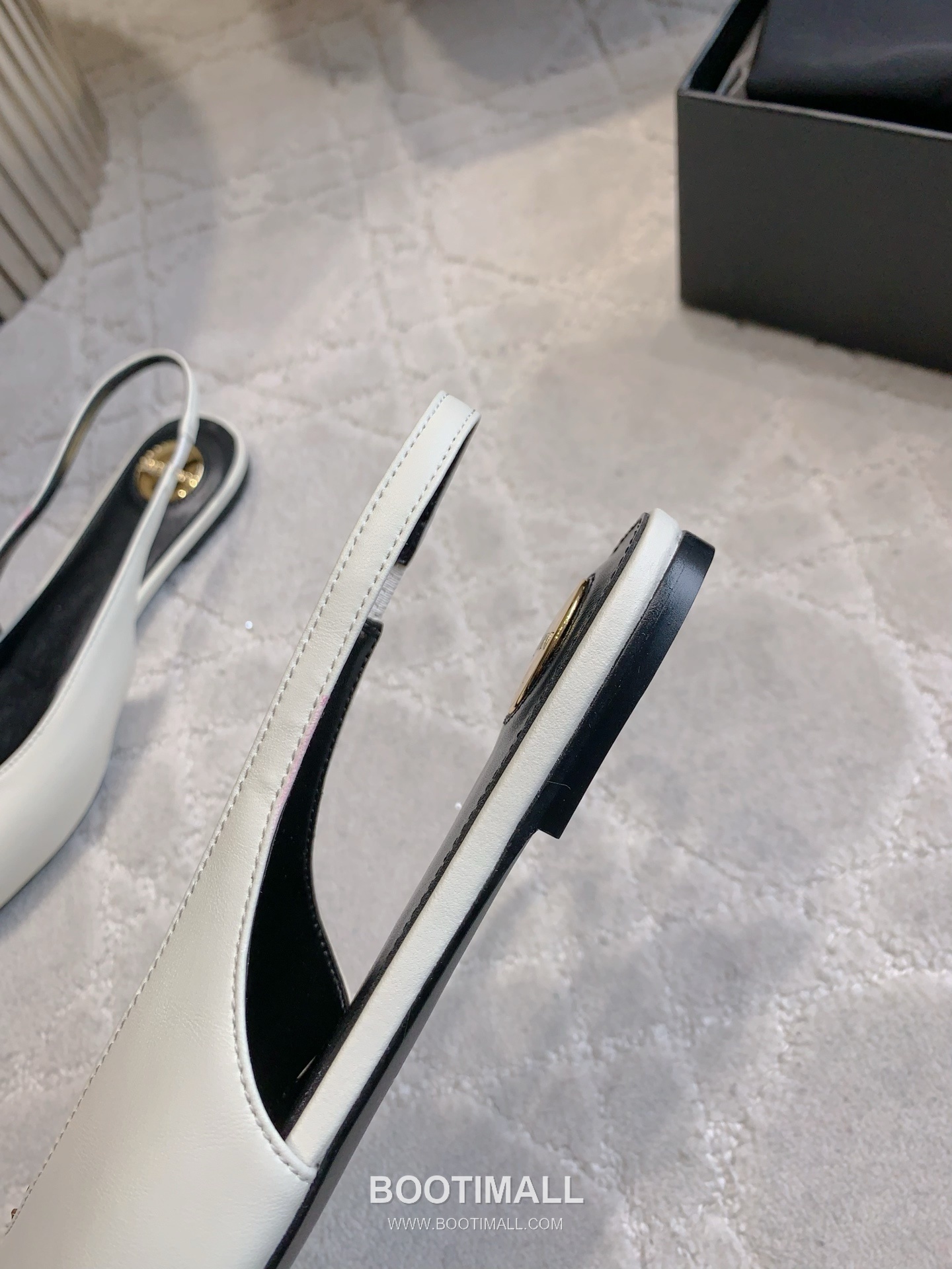 Saint Laurent Logo Slingback Pump Calfskin Black 생로랑 로고 슬링백 펌프스 송아지가죽 블랙 8