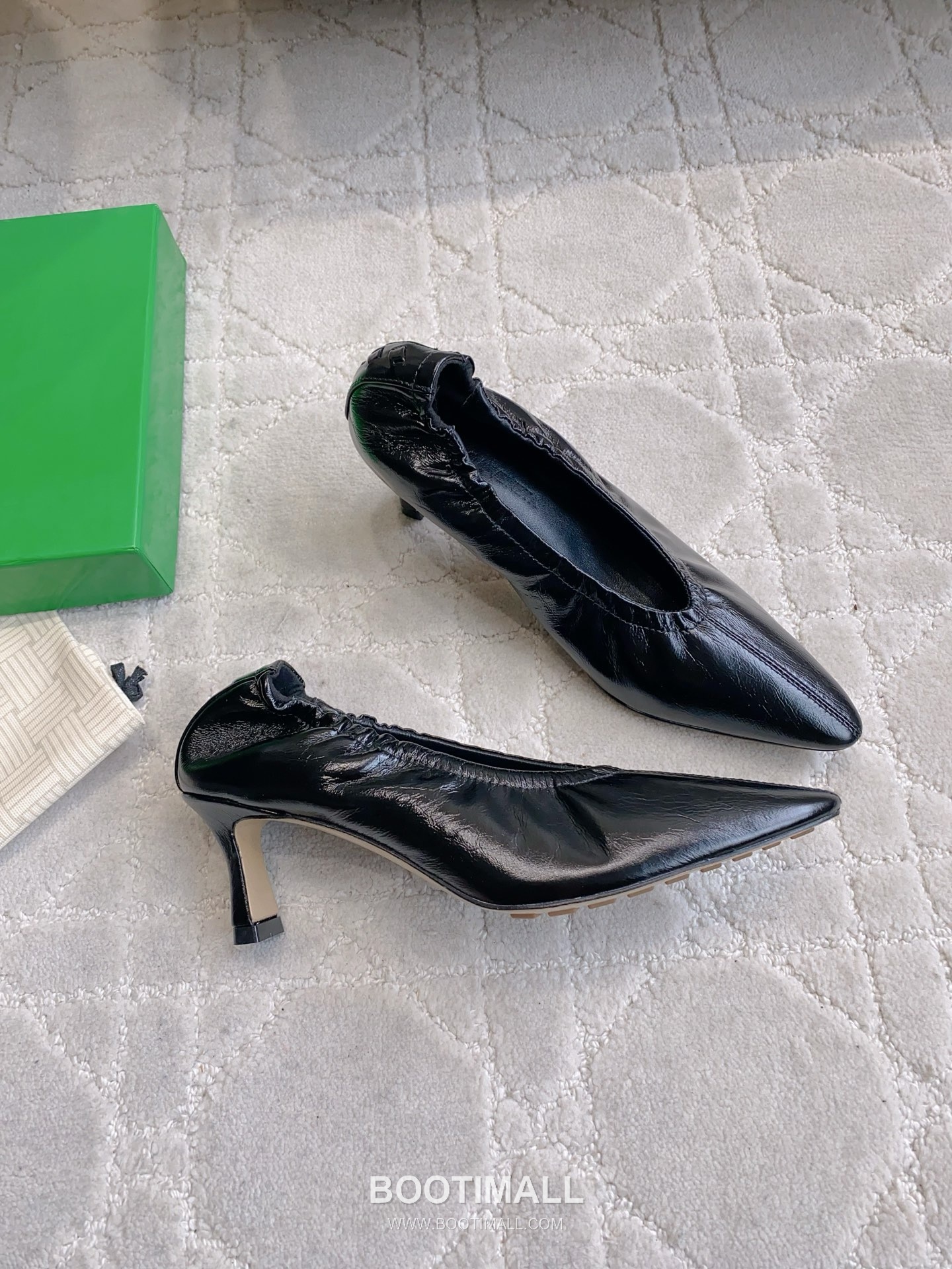 Bottega Veneta Classic Witch Square-Toe Pump Calfskin Black 보테가 베네타 클래식 위치 스퀘어토 펌프스 송아지가죽 블랙 4