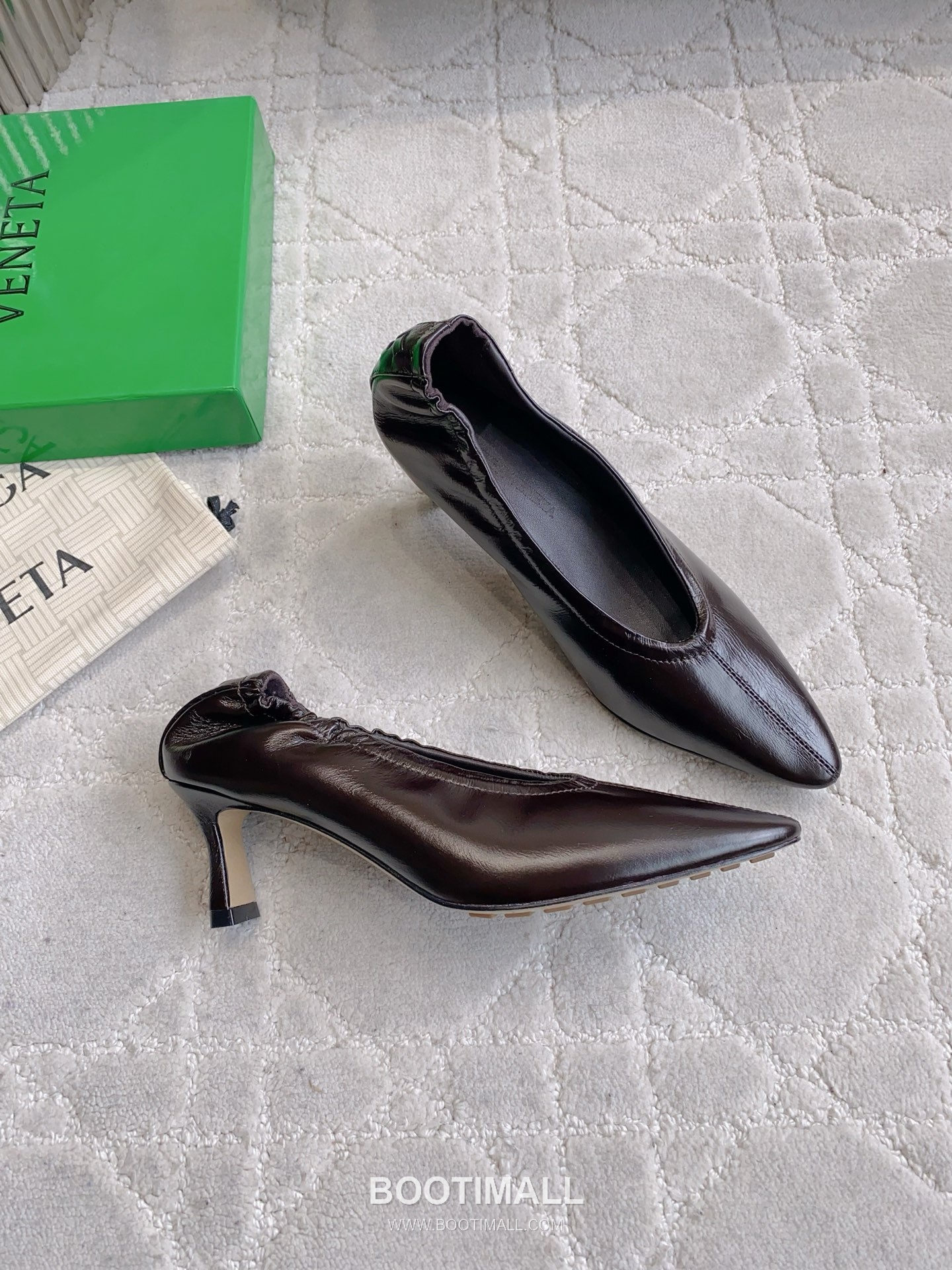 Bottega Veneta Classic Witch Square-Toe Pump Calfskin Black 보테가 베네타 클래식 위치 스퀘어토 펌프스 송아지가죽 블랙 4
