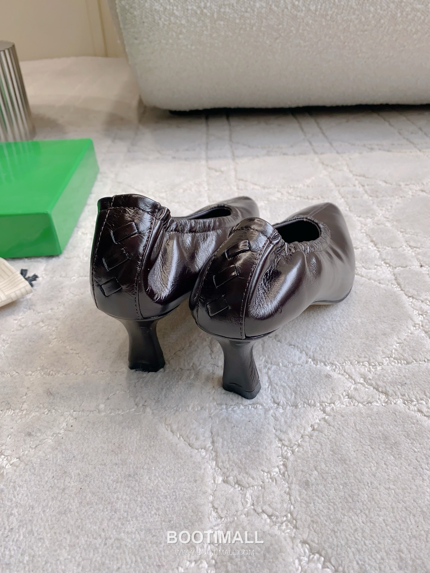 Bottega Veneta Classic Witch Square-Toe Pump Calfskin Black 보테가 베네타 클래식 위치 스퀘어토 펌프스 송아지가죽 블랙 5