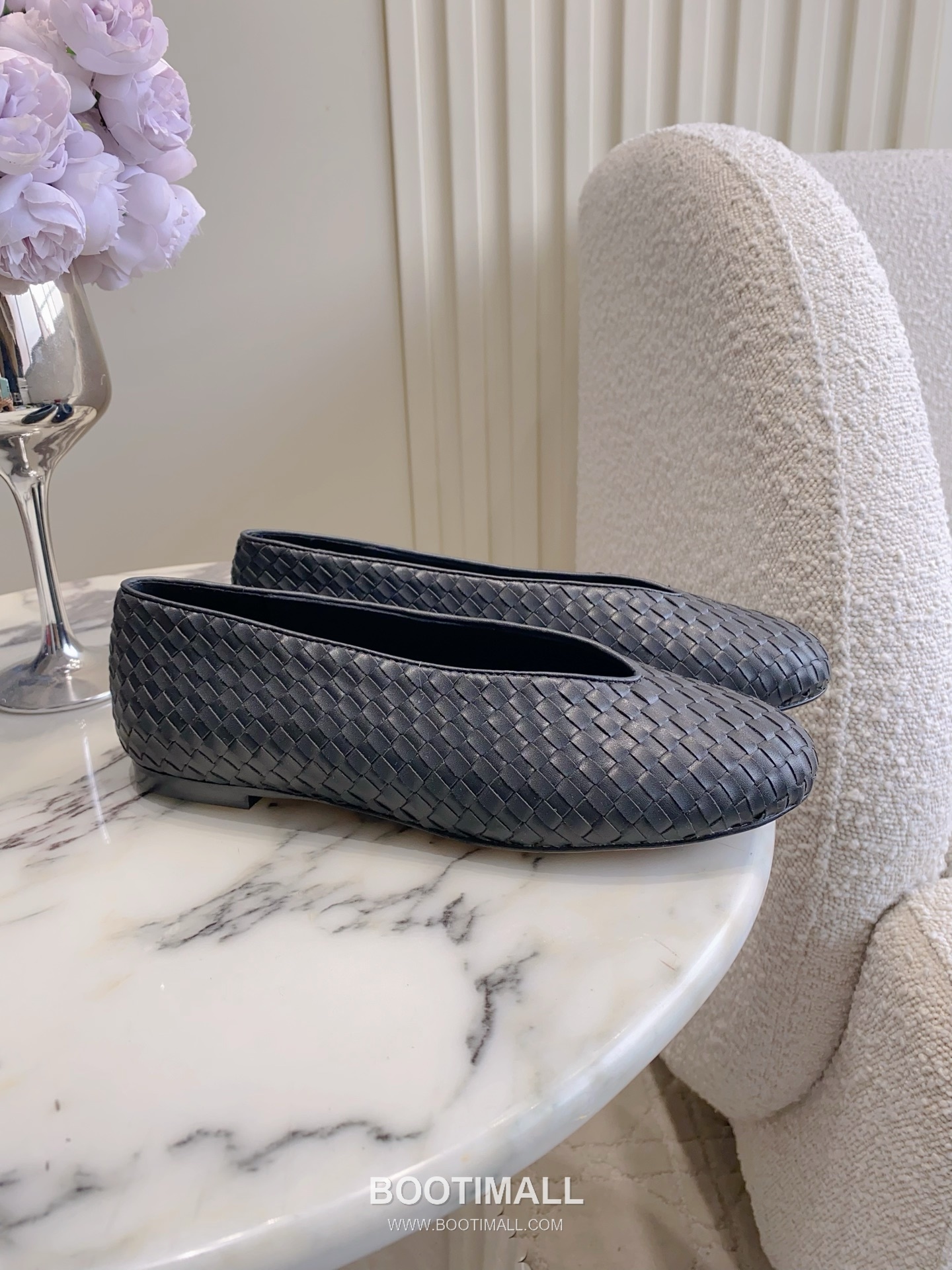 Bottega Veneta Intrecciato Lace-Trim Ballet Woven Leather Multicolor Flat 보테가 베네타 인트레치아토 레이스 트림 발레 우븐 레더 멀티컬러 플랫 2