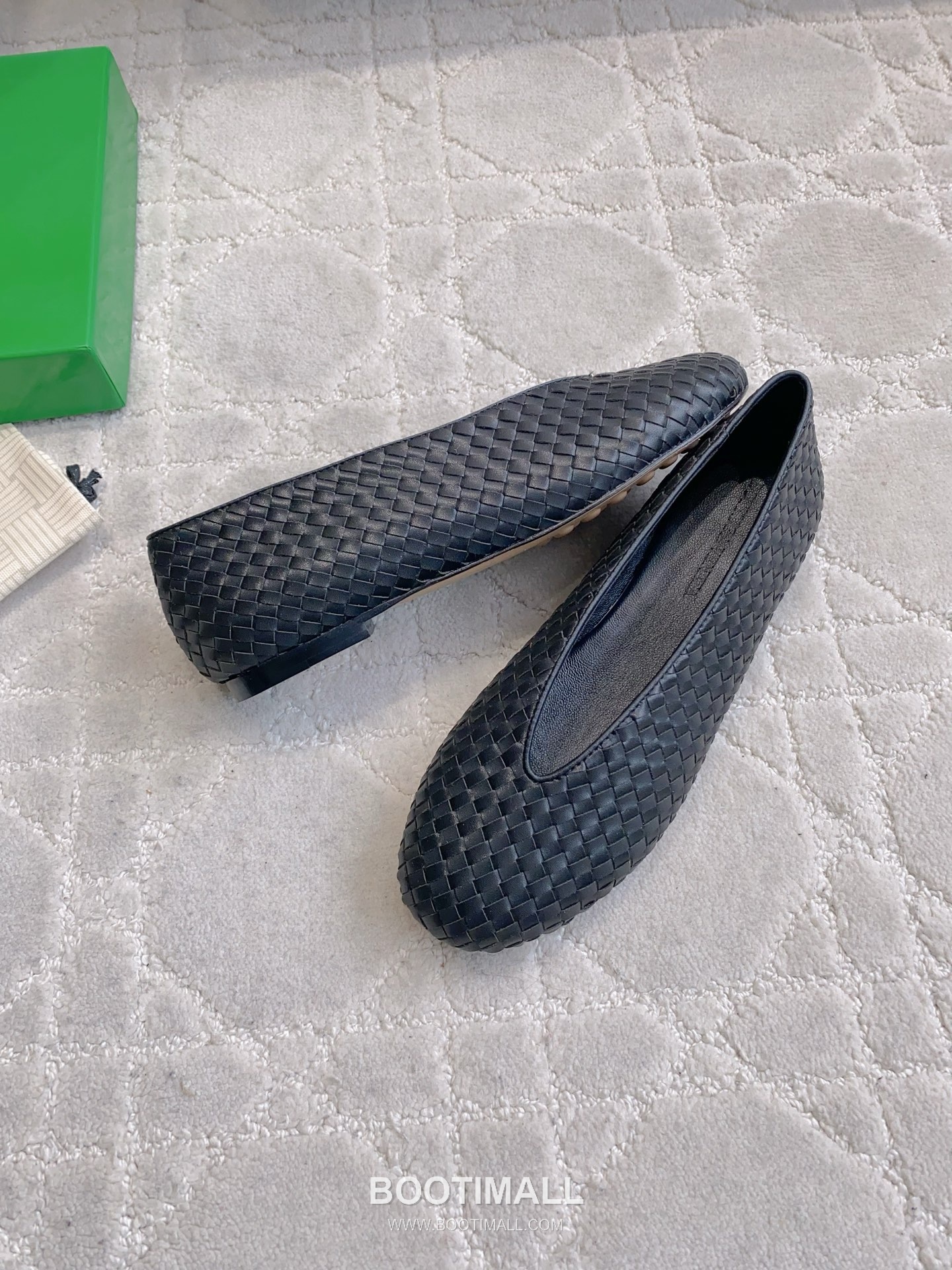 Bottega Veneta Intrecciato Lace-Trim Ballet Woven Leather Multicolor Flat 보테가 베네타 인트레치아토 레이스 트림 발레 우븐 레더 멀티컬러 플랫 3