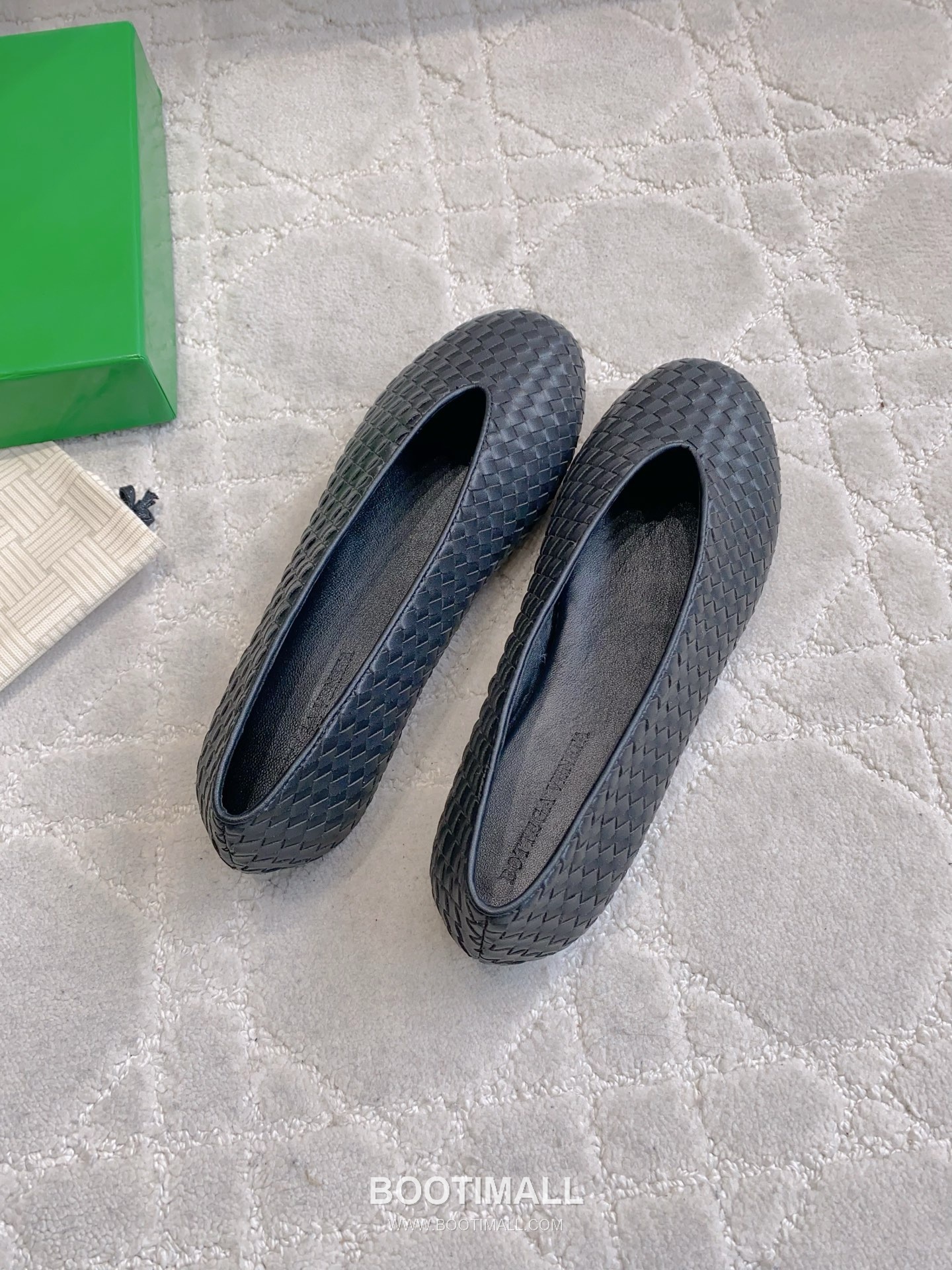 Bottega Veneta Intrecciato Lace-Trim Ballet Woven Leather Multicolor Flat 보테가 베네타 인트레치아토 레이스 트림 발레 우븐 레더 멀티컬러 플랫 4