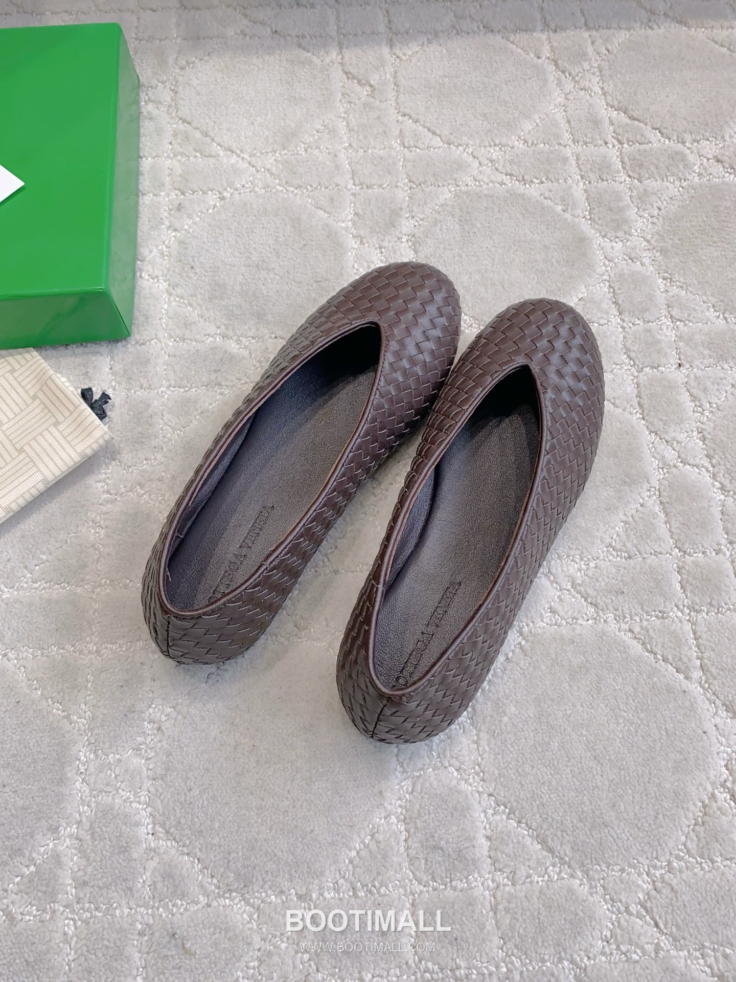 Bottega Veneta Intrecciato Lace-Trim Ballet Woven Leather Multicolor Flat 보테가 베네타 인트레치아토 레이스 트림 발레 우븐 레더 멀티컬러 플랫 4