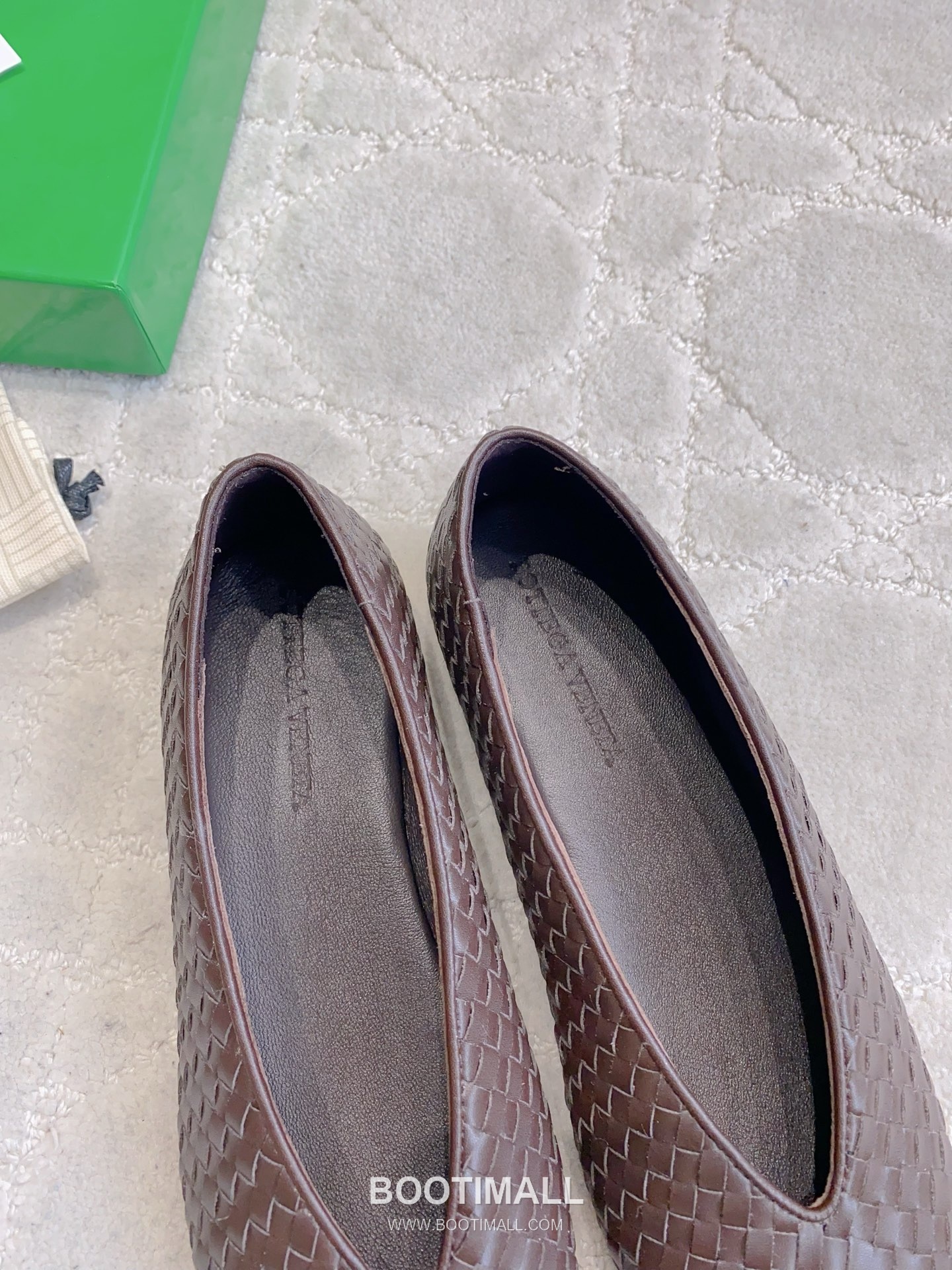 Bottega Veneta Intrecciato Lace-Trim Ballet Woven Leather Multicolor Flat 보테가 베네타 인트레치아토 레이스 트림 발레 우븐 레더 멀티컬러 플랫 7