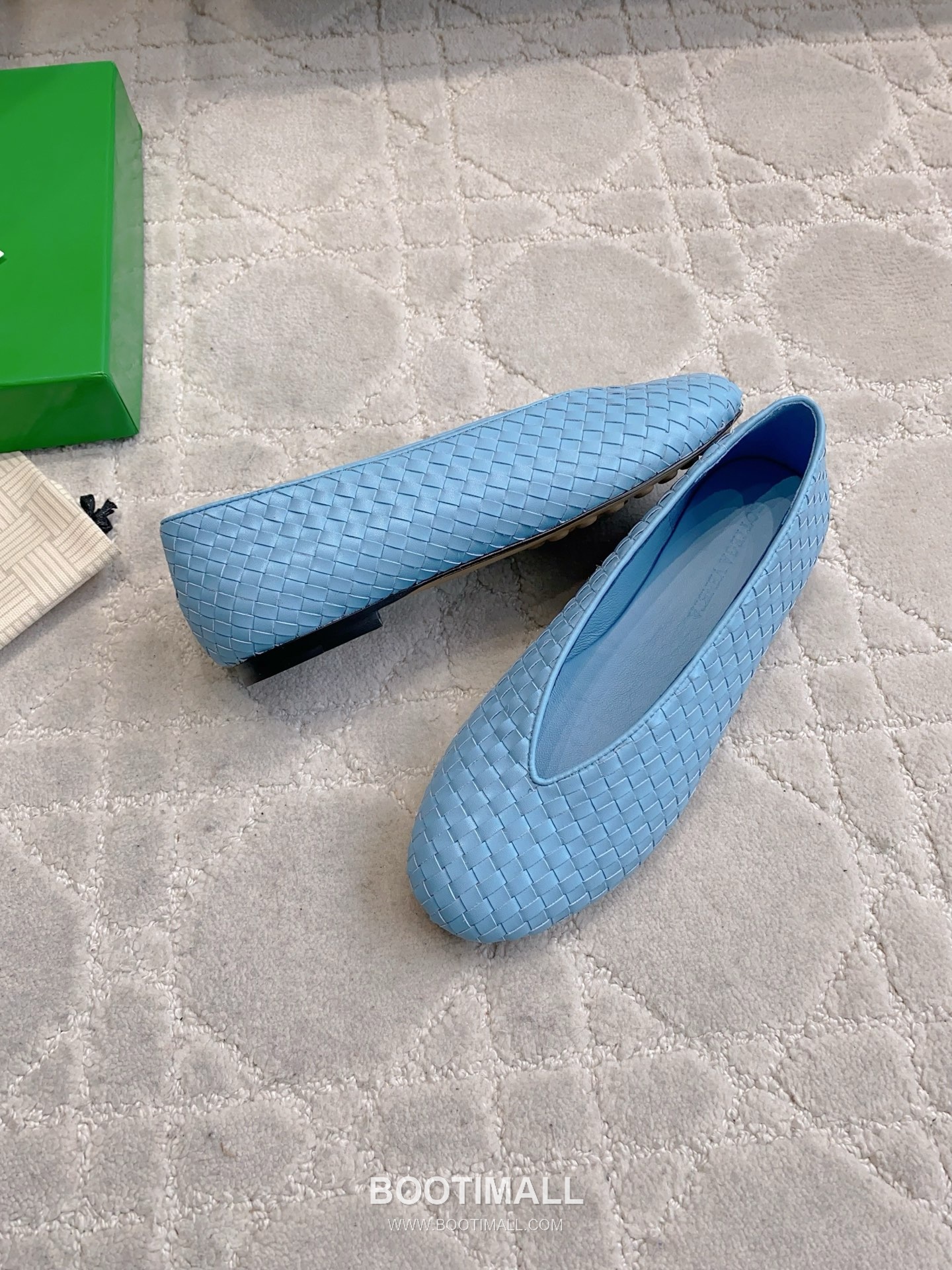 Bottega Veneta Intrecciato Lace-Trim Ballet Woven Leather Multicolor Flat 보테가 베네타 인트레치아토 레이스 트림 발레 우븐 레더 멀티컬러 플랫 3