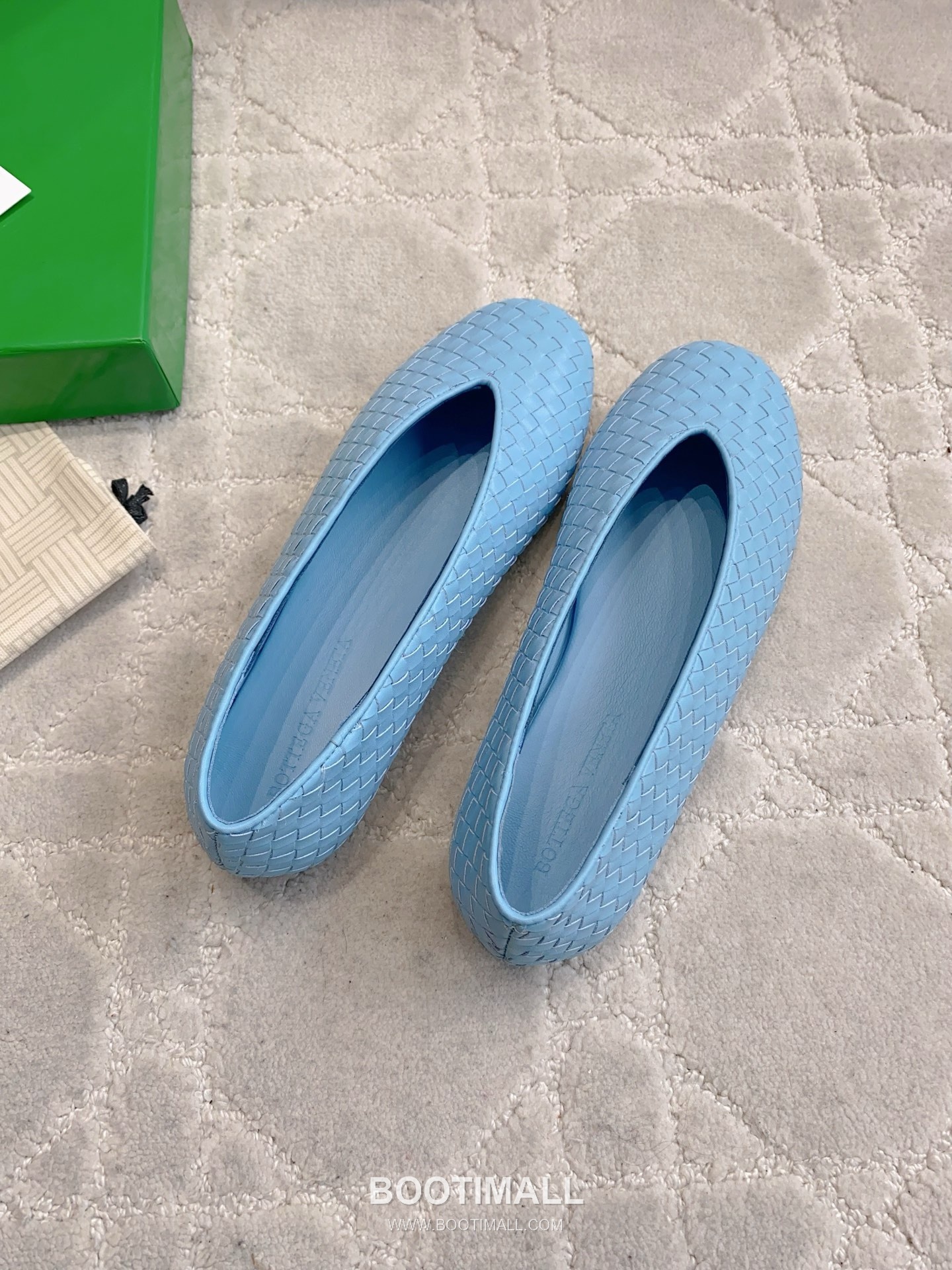 Bottega Veneta Intrecciato Lace-Trim Ballet Woven Leather Multicolor Flat 보테가 베네타 인트레치아토 레이스 트림 발레 우븐 레더 멀티컬러 플랫 4