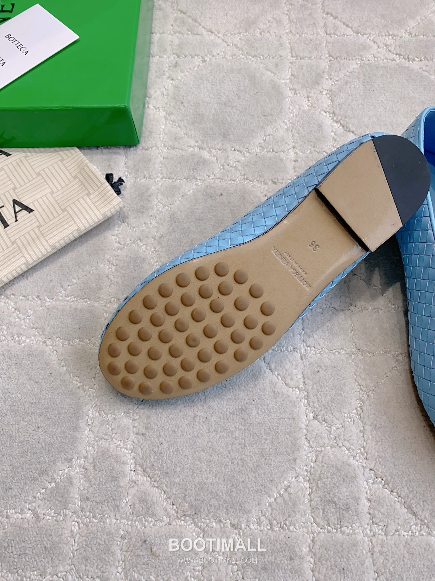 Bottega Veneta Intrecciato Lace-Trim Ballet Woven Leather Multicolor Flat 보테가 베네타 인트레치아토 레이스 트림 발레 우븐 레더 멀티컬러 플랫 5