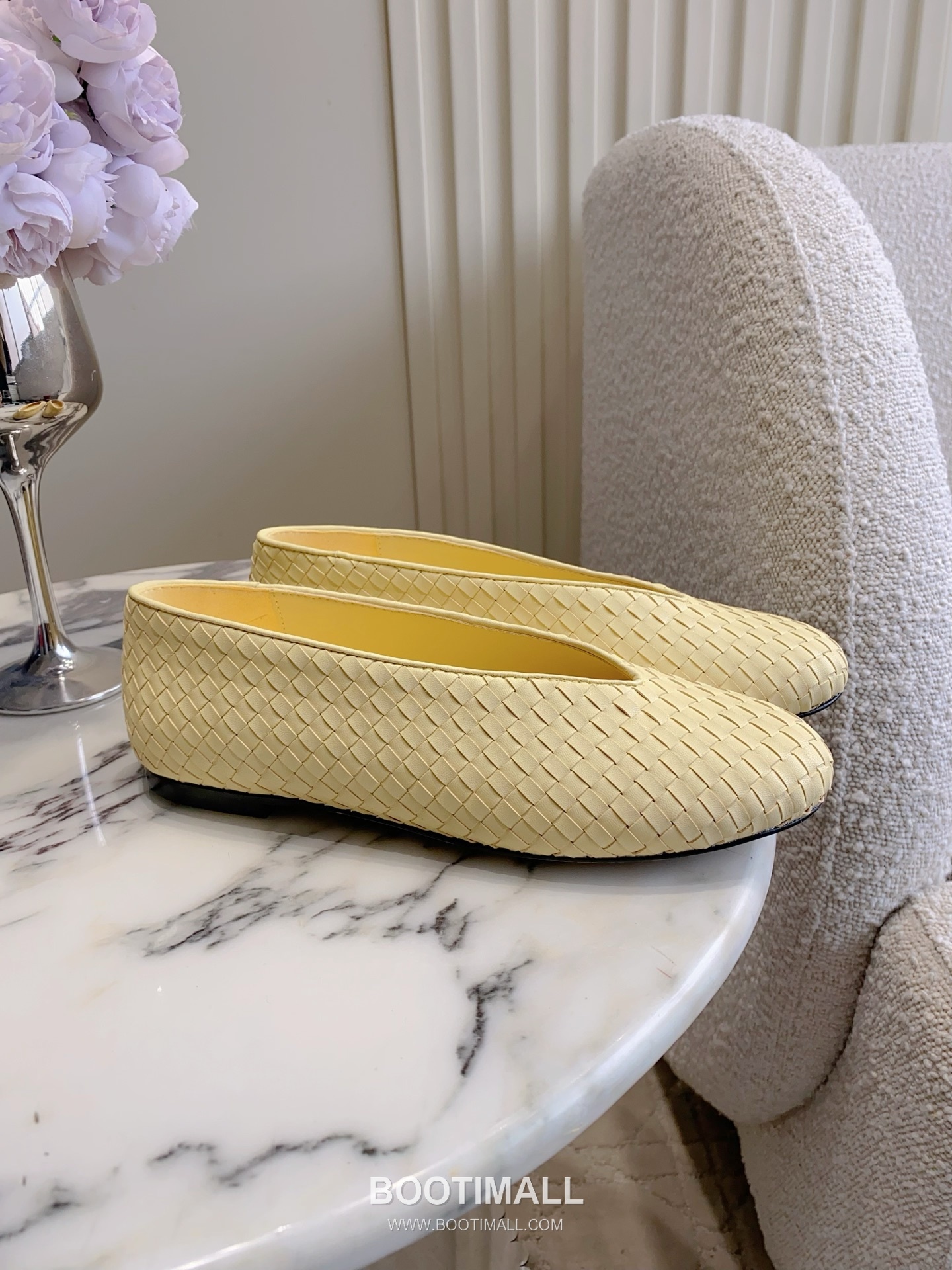 Bottega Veneta Intrecciato Lace-Trim Ballet Woven Leather Multicolor Flat 보테가 베네타 인트레치아토 레이스 트림 발레 우븐 레더 멀티컬러 플랫 2