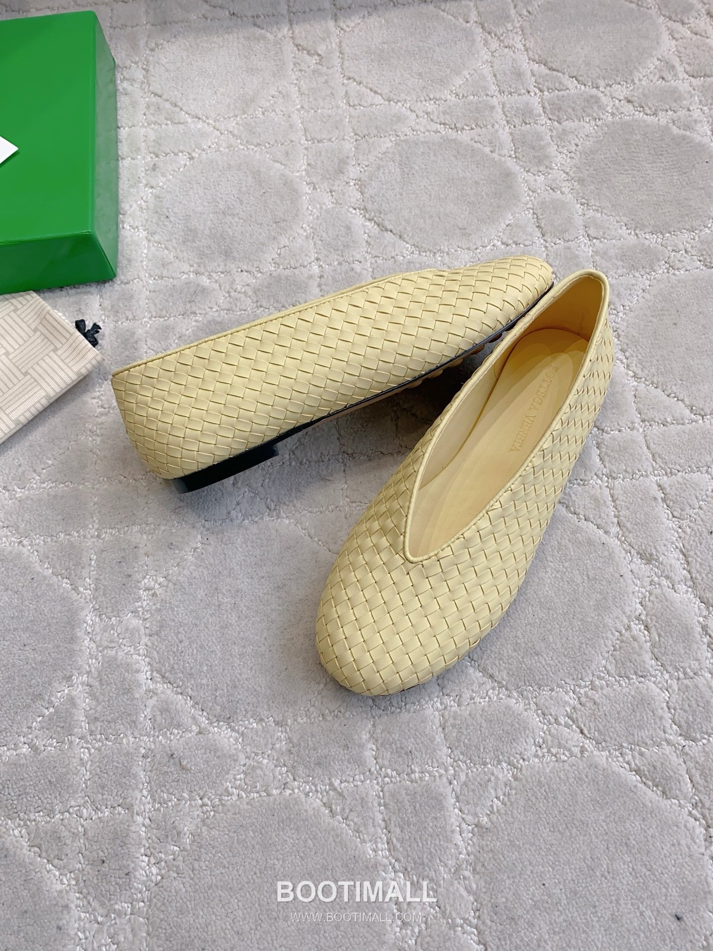 Bottega Veneta Intrecciato Lace-Trim Ballet Woven Leather Multicolor Flat 보테가 베네타 인트레치아토 레이스 트림 발레 우븐 레더 멀티컬러 플랫 3