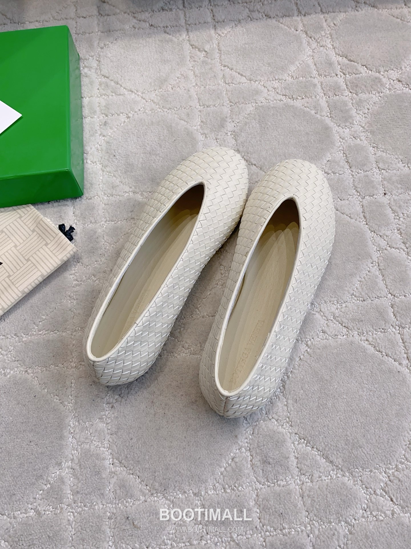 Bottega Veneta Intrecciato Lace-Trim Ballet Woven Leather Multicolor Flat 보테가 베네타 인트레치아토 레이스 트림 발레 우븐 레더 멀티컬러 플랫 4