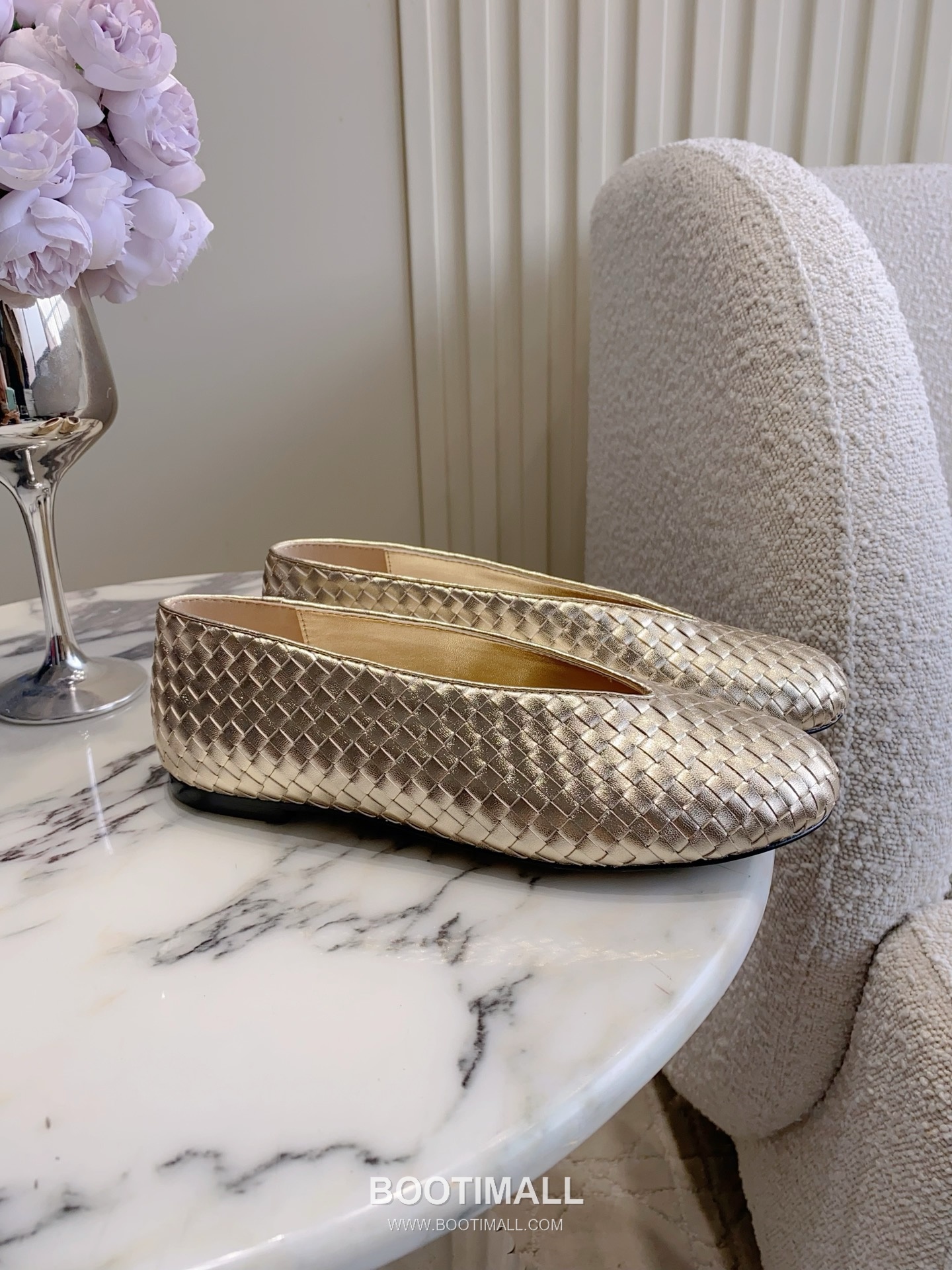 Bottega Veneta Intrecciato Lace-Trim Ballet Woven Leather Multicolor Flat 보테가 베네타 인트레치아토 레이스 트림 발레 우븐 레더 멀티컬러 플랫 2