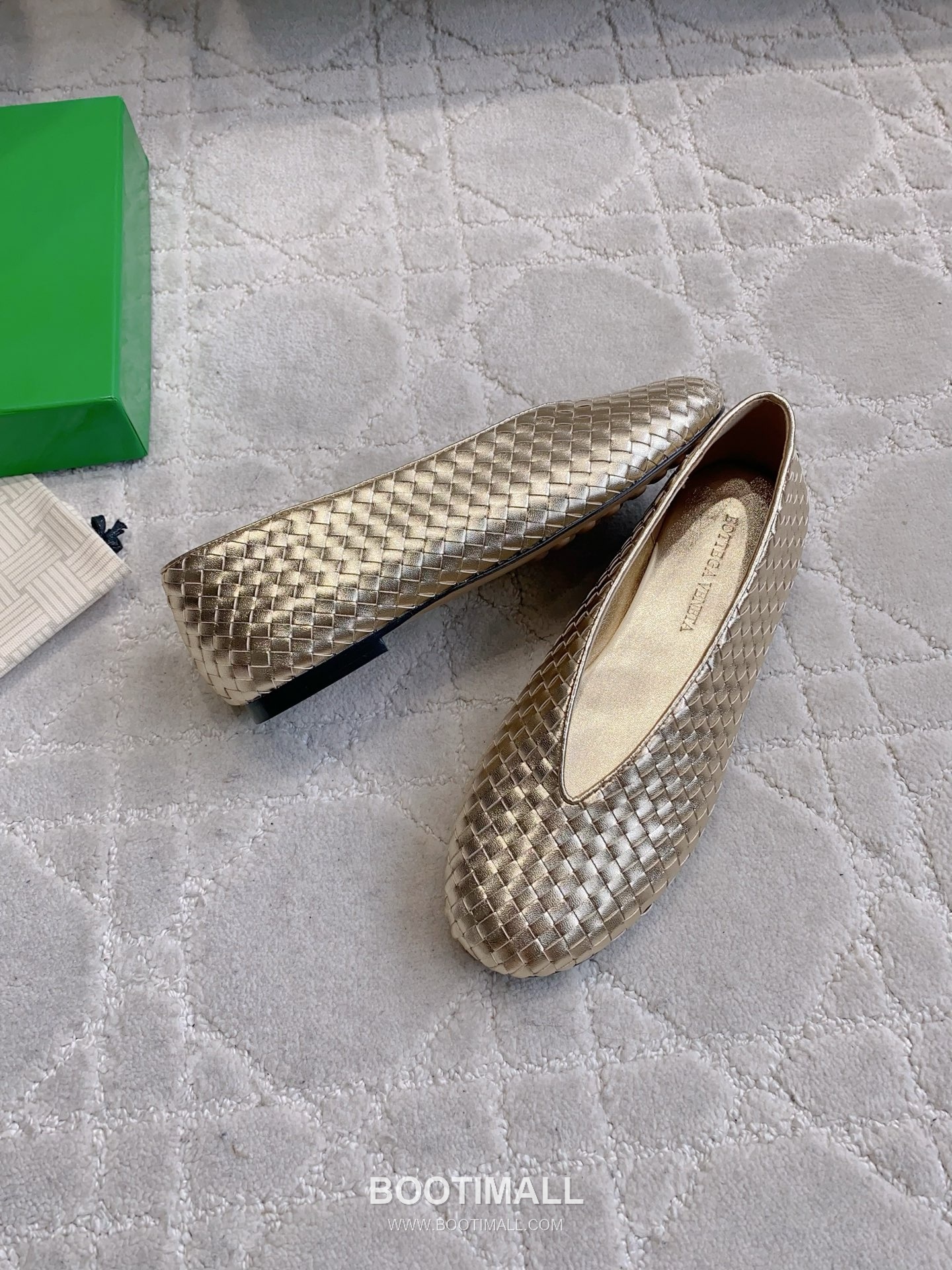 Bottega Veneta Intrecciato Lace-Trim Ballet Woven Leather Multicolor Flat 보테가 베네타 인트레치아토 레이스 트림 발레 우븐 레더 멀티컬러 플랫 3