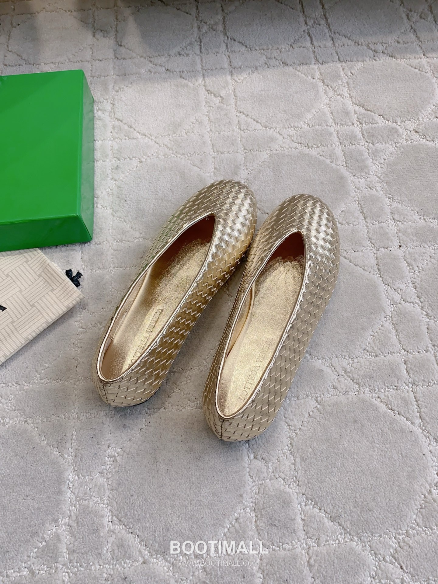 Bottega Veneta Intrecciato Lace-Trim Ballet Woven Leather Multicolor Flat 보테가 베네타 인트레치아토 레이스 트림 발레 우븐 레더 멀티컬러 플랫 4