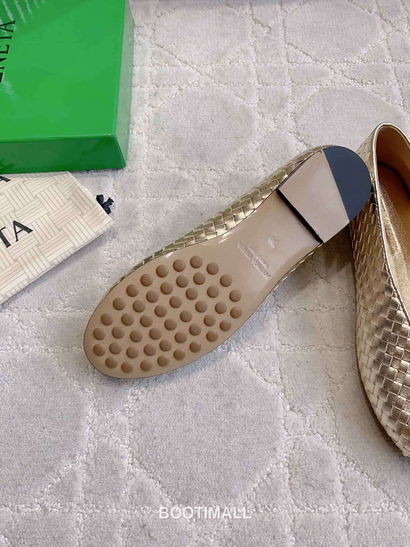 Bottega Veneta Intrecciato Lace-Trim Ballet Woven Leather Multicolor Flat 보테가 베네타 인트레치아토 레이스 트림 발레 우븐 레더 멀티컬러 플랫 5