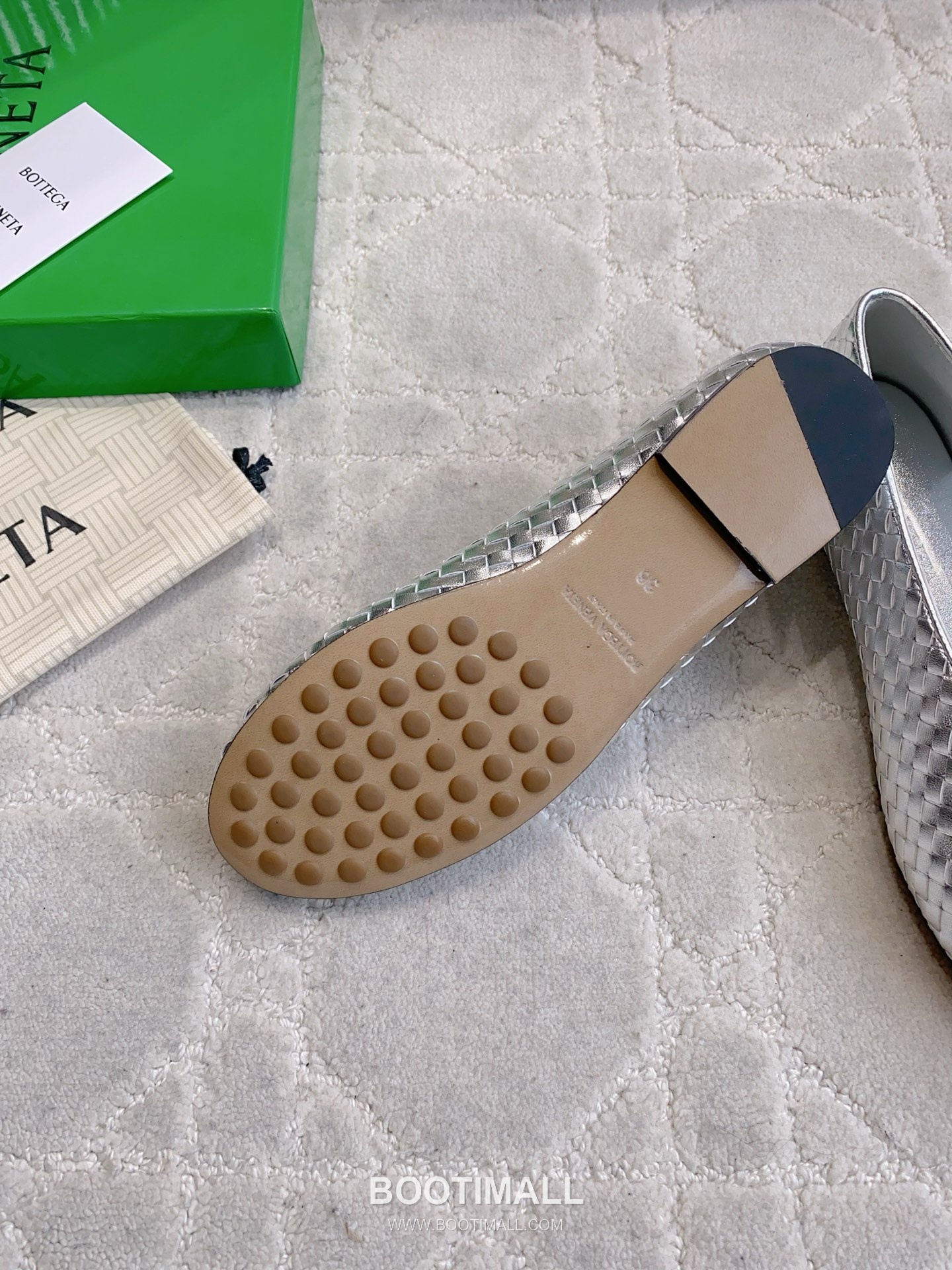 Bottega Veneta Intrecciato Lace-Trim Ballet Woven Leather Multicolor Flat 보테가 베네타 인트레치아토 레이스 트림 발레 우븐 레더 멀티컬러 플랫 5
