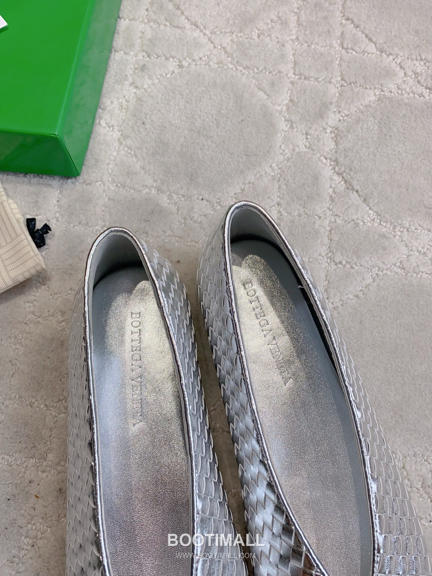 Bottega Veneta Intrecciato Lace-Trim Ballet Woven Leather Multicolor Flat 보테가 베네타 인트레치아토 레이스 트림 발레 우븐 레더 멀티컬러 플랫 7