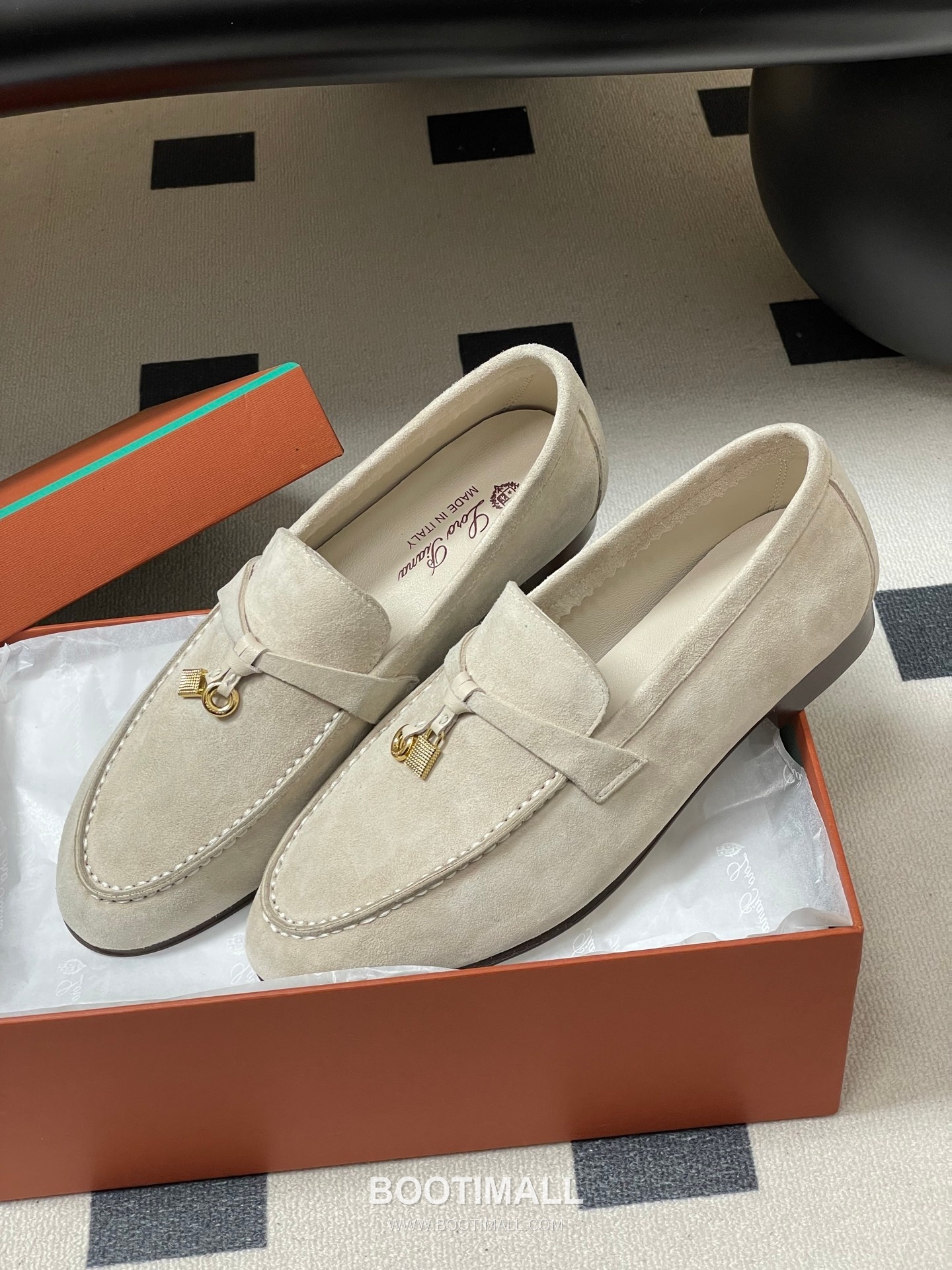 Loro Piana Joan Summer Charms Walk Suede Beige Loafer 로로피아나 조안 서머 참스 워크 스웨이드 베이지 로퍼 4