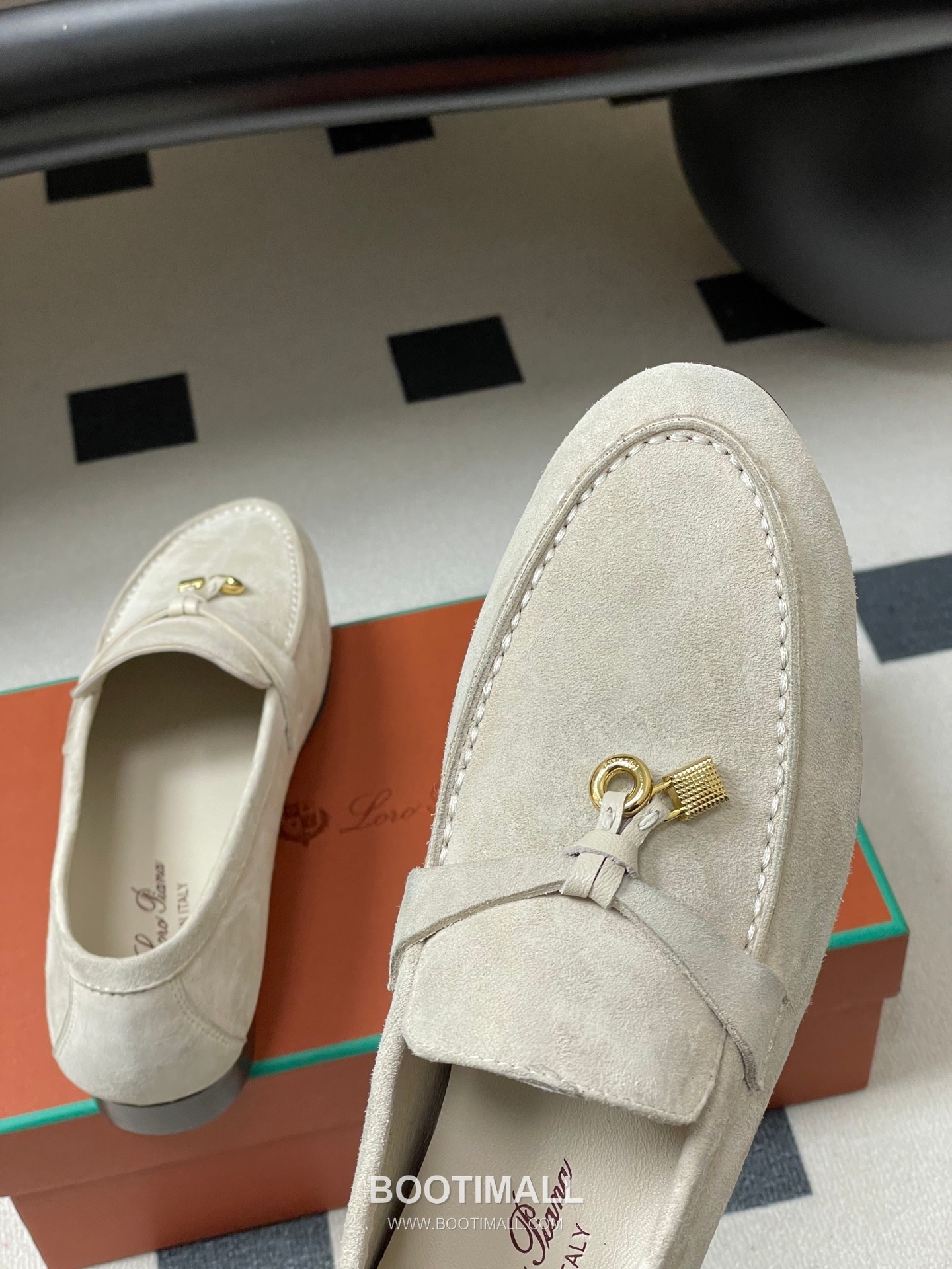 Loro Piana Joan Summer Charms Walk Suede Beige Loafer 로로피아나 조안 서머 참스 워크 스웨이드 베이지 로퍼 9