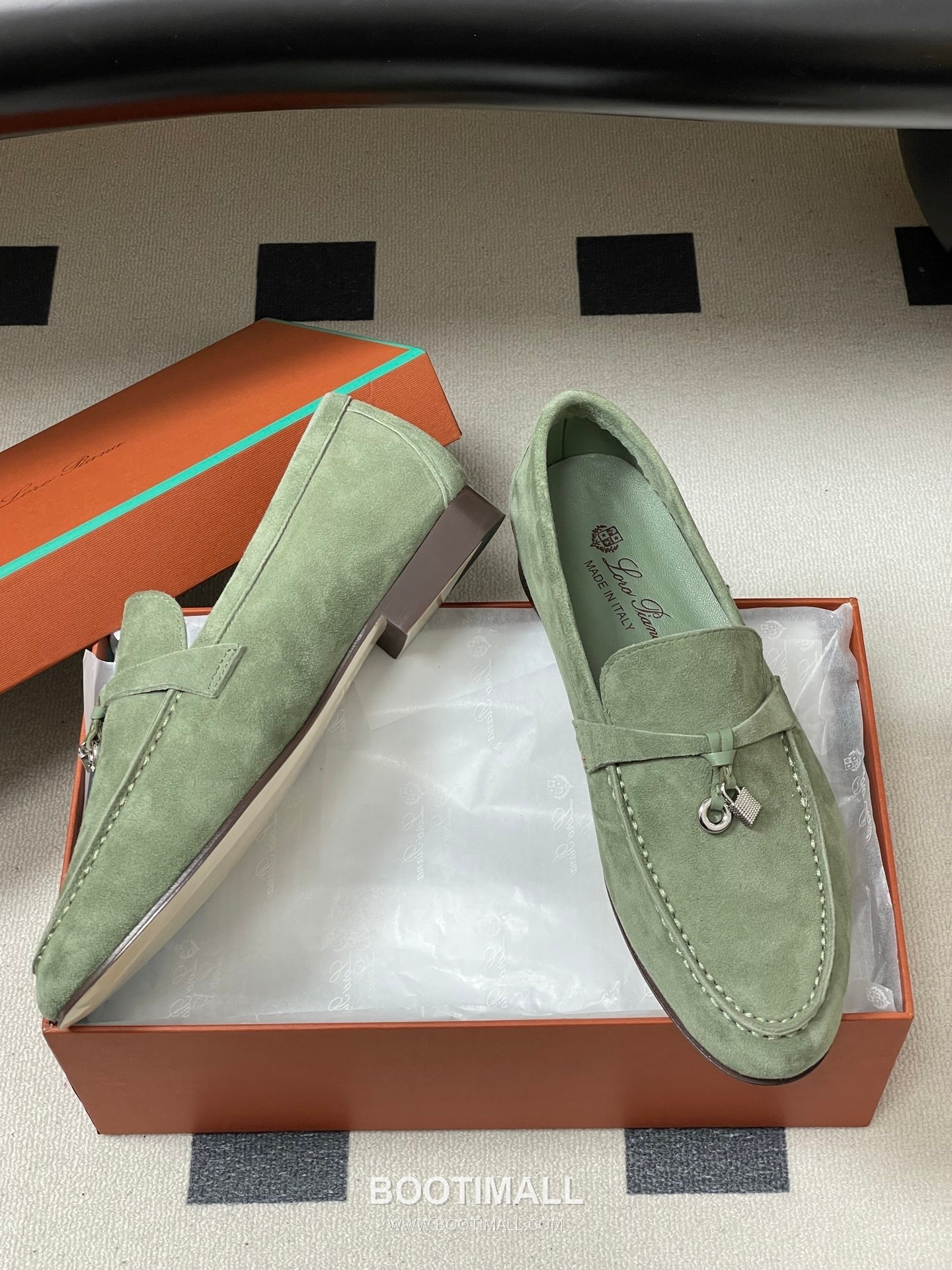 Loro Piana Joan Summer Charms Walk Suede Beige Loafer 로로피아나 조안 서머 참스 워크 스웨이드 베이지 로퍼 5