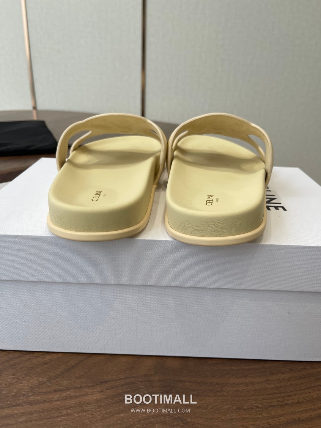 Celine Triomphe Roman Platform Lambskin Black Slides 셀린느 트리옹프 로마 플랫폼 양가죽 블랙 슬라이드 8