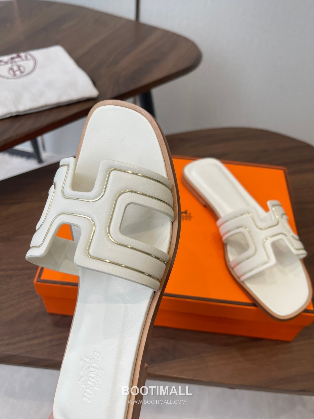 Hermes Oran H Calfskin Slides 에르메스 오란 H 송아지가죽 슬라이드 6