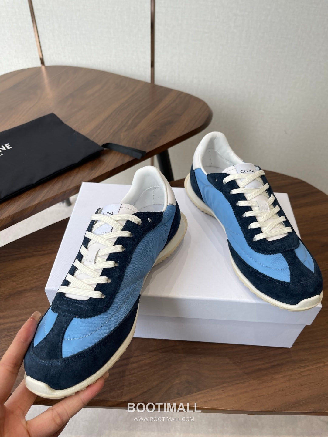 Celine Racer Triomphe Cowhide Textile Black Sneakers 셀린느 레이서 트리옹프 소가죽 텍스타일 블랙 스니커즈 5