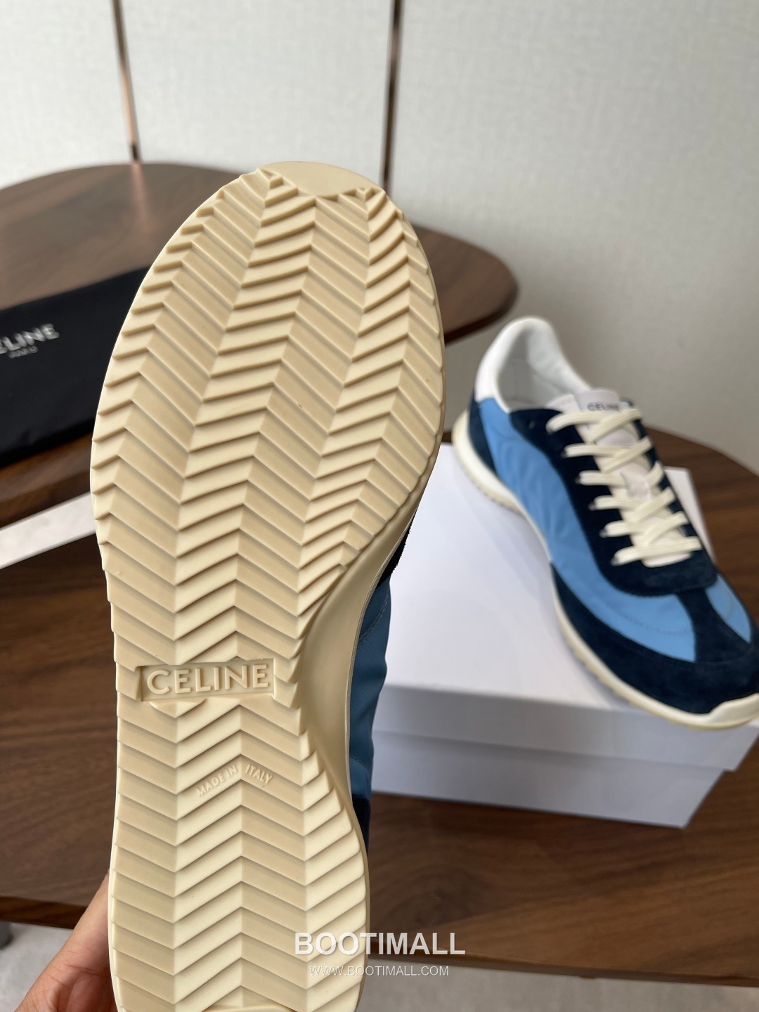 Celine Racer Triomphe Cowhide Textile Black Sneakers 셀린느 레이서 트리옹프 소가죽 텍스타일 블랙 스니커즈 9