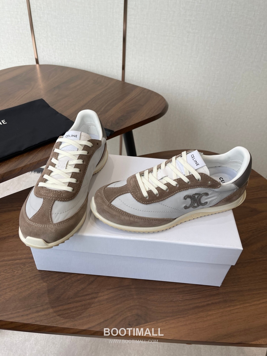 Celine Racer Triomphe Cowhide Textile Black Sneakers 셀린느 레이서 트리옹프 소가죽 텍스타일 블랙 스니커즈 3