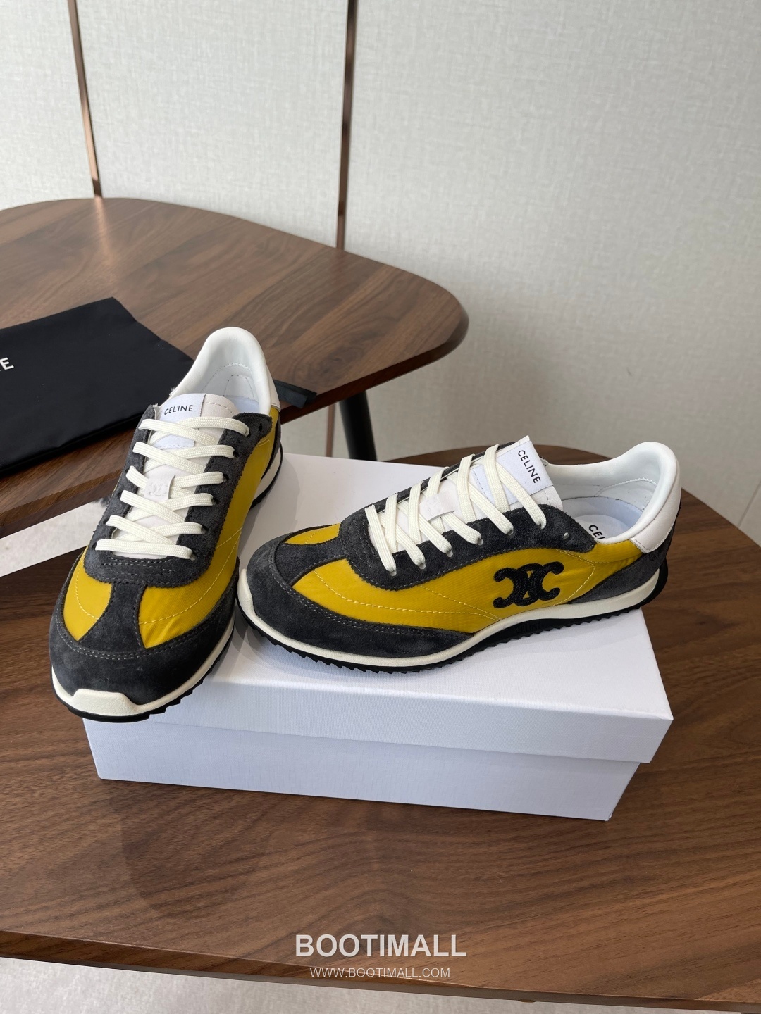 Celine Racer Triomphe Cowhide Textile Black Sneakers 셀린느 레이서 트리옹프 소가죽 텍스타일 블랙 스니커즈 3